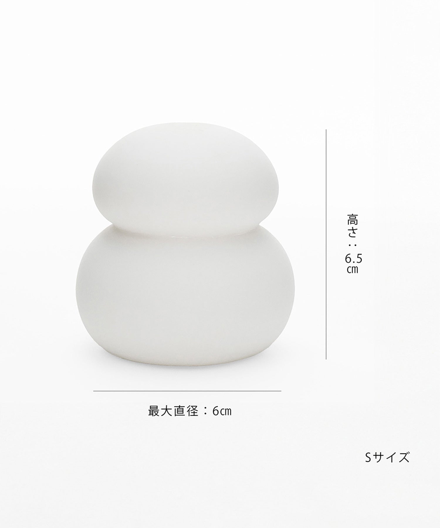 半磁器LEDライト 雪だるま