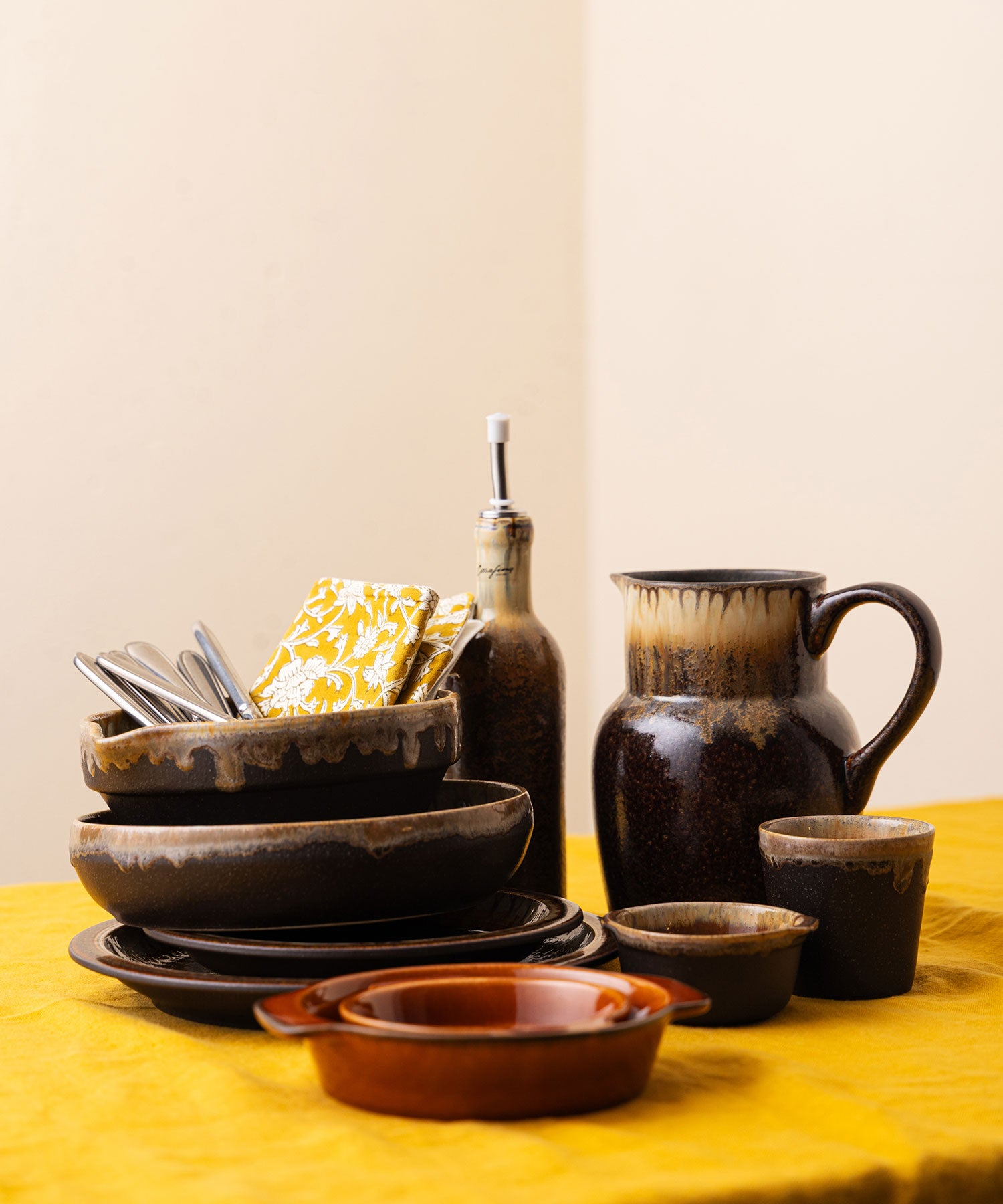 ポタリー オイルビネガーボトル