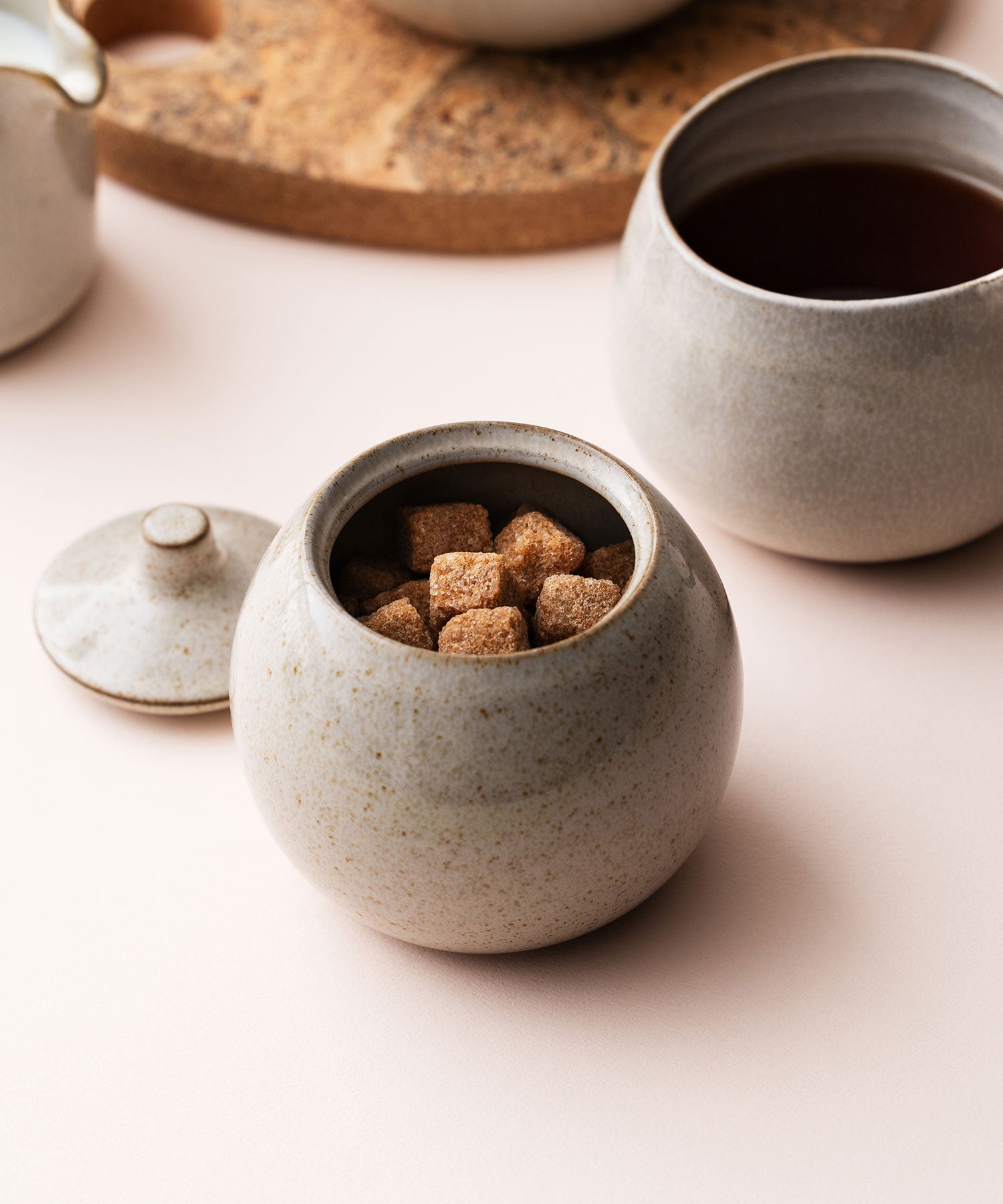 【 】リーガルトレイ　クリーマー　シュガーボウル　3点 ロイヤルコペンハーゲン【B&G】 ブルーフルーテッド クリーマー＋