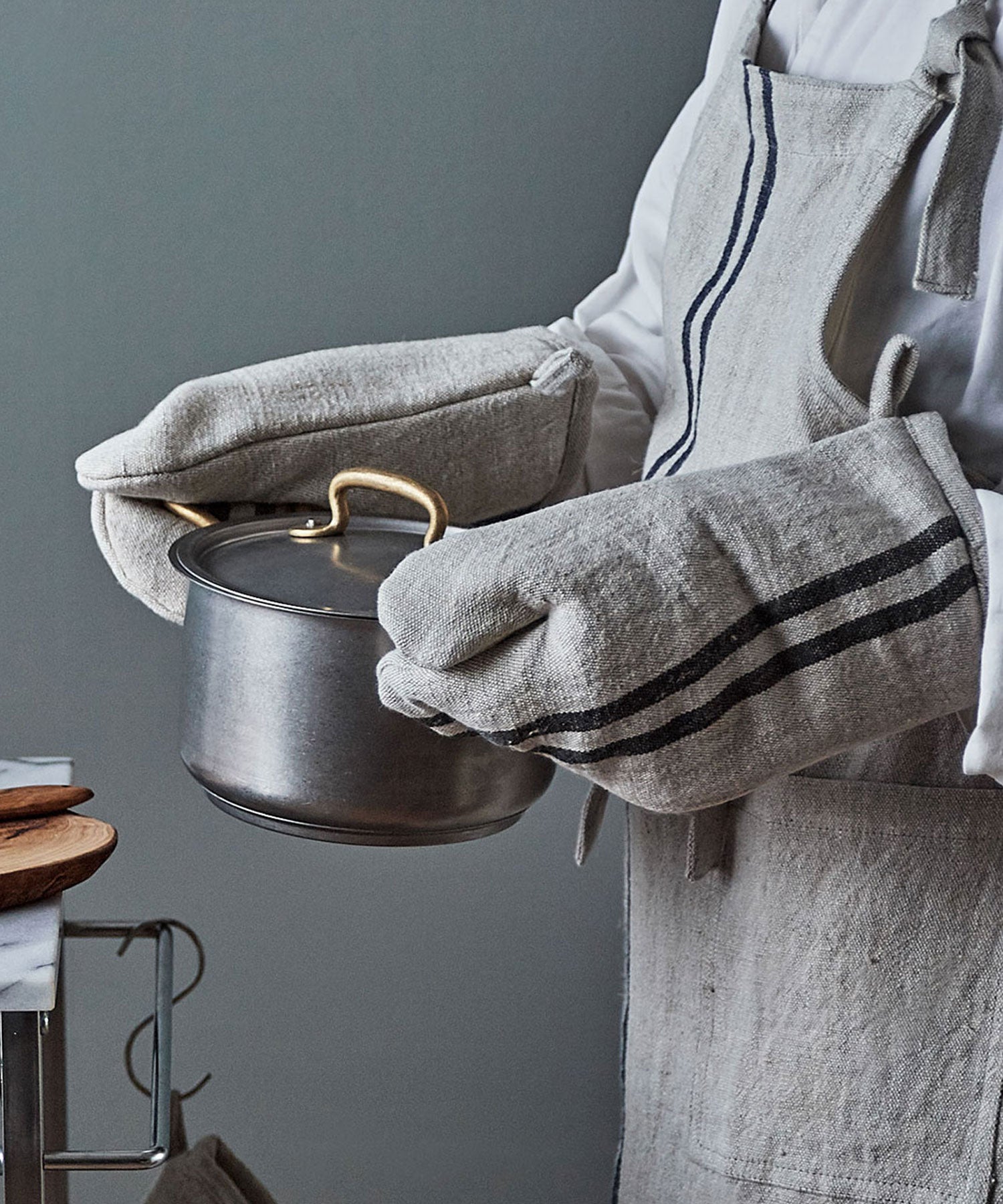 Wストライプミトン