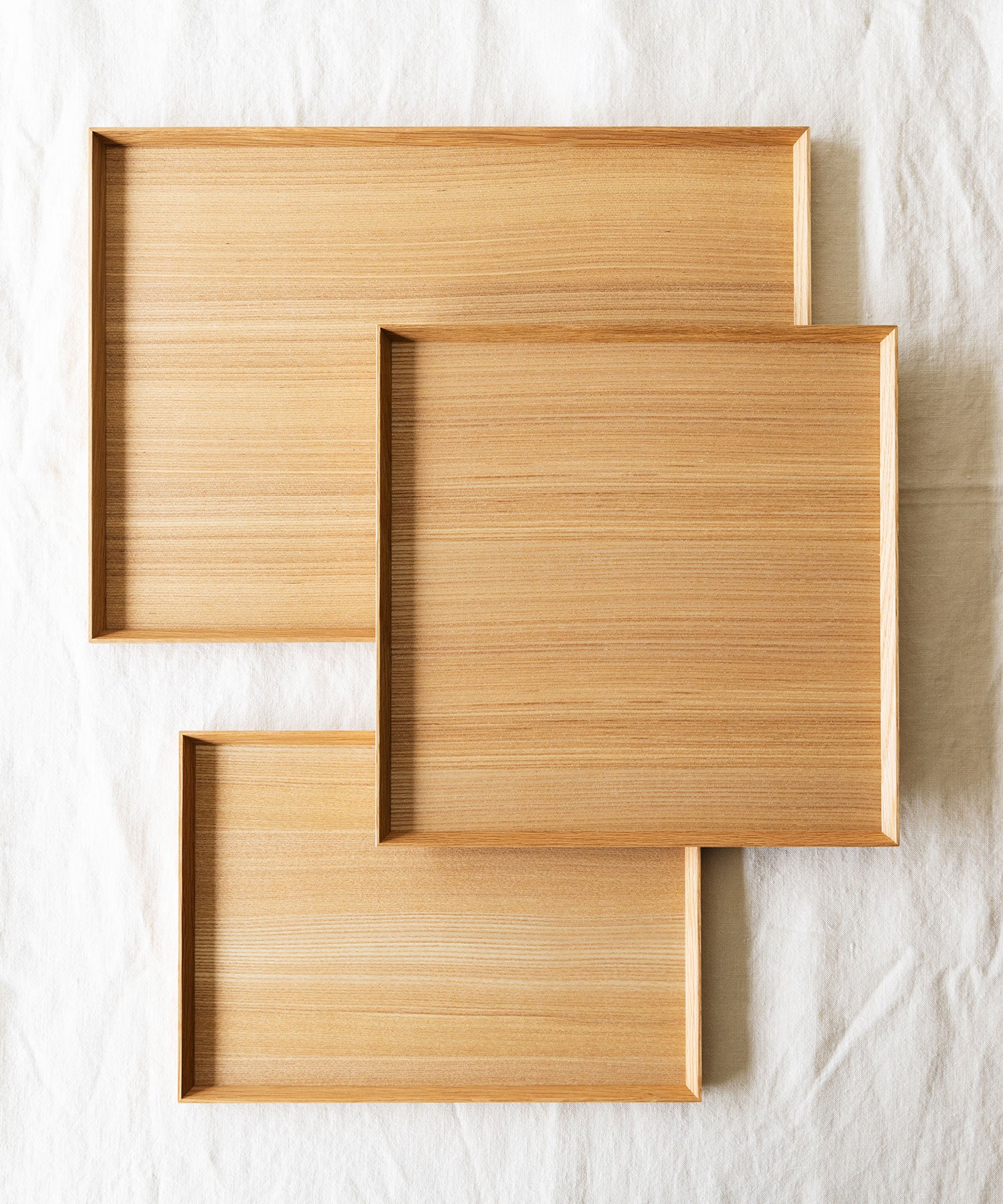 ナチュラル盆(タモ)