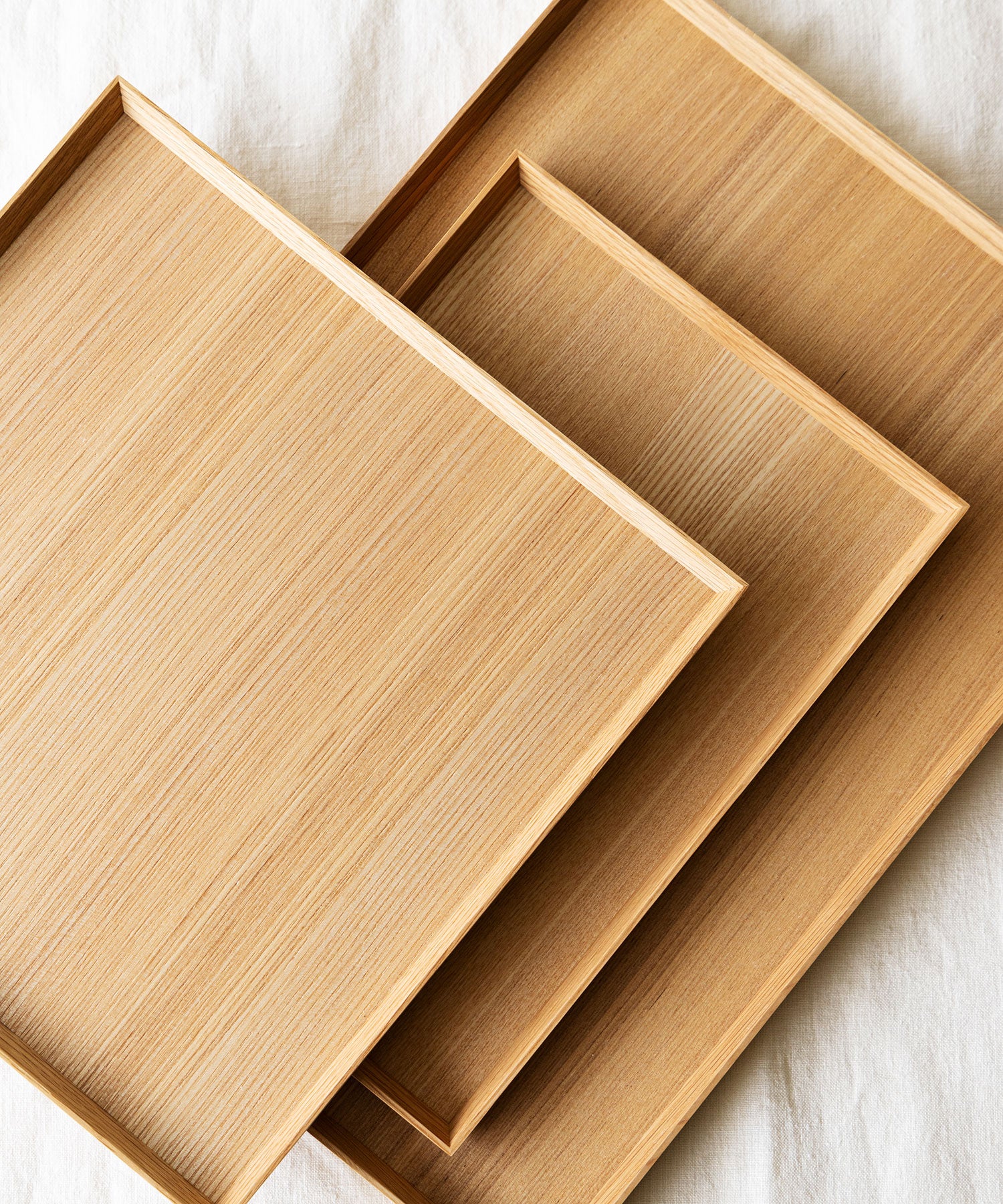 ナチュラル盆(タモ)