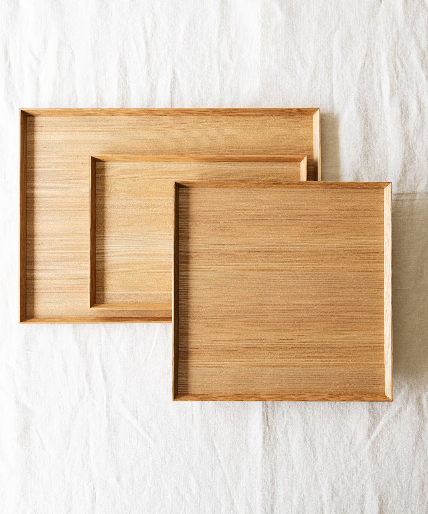 ナチュラル盆(タモ)