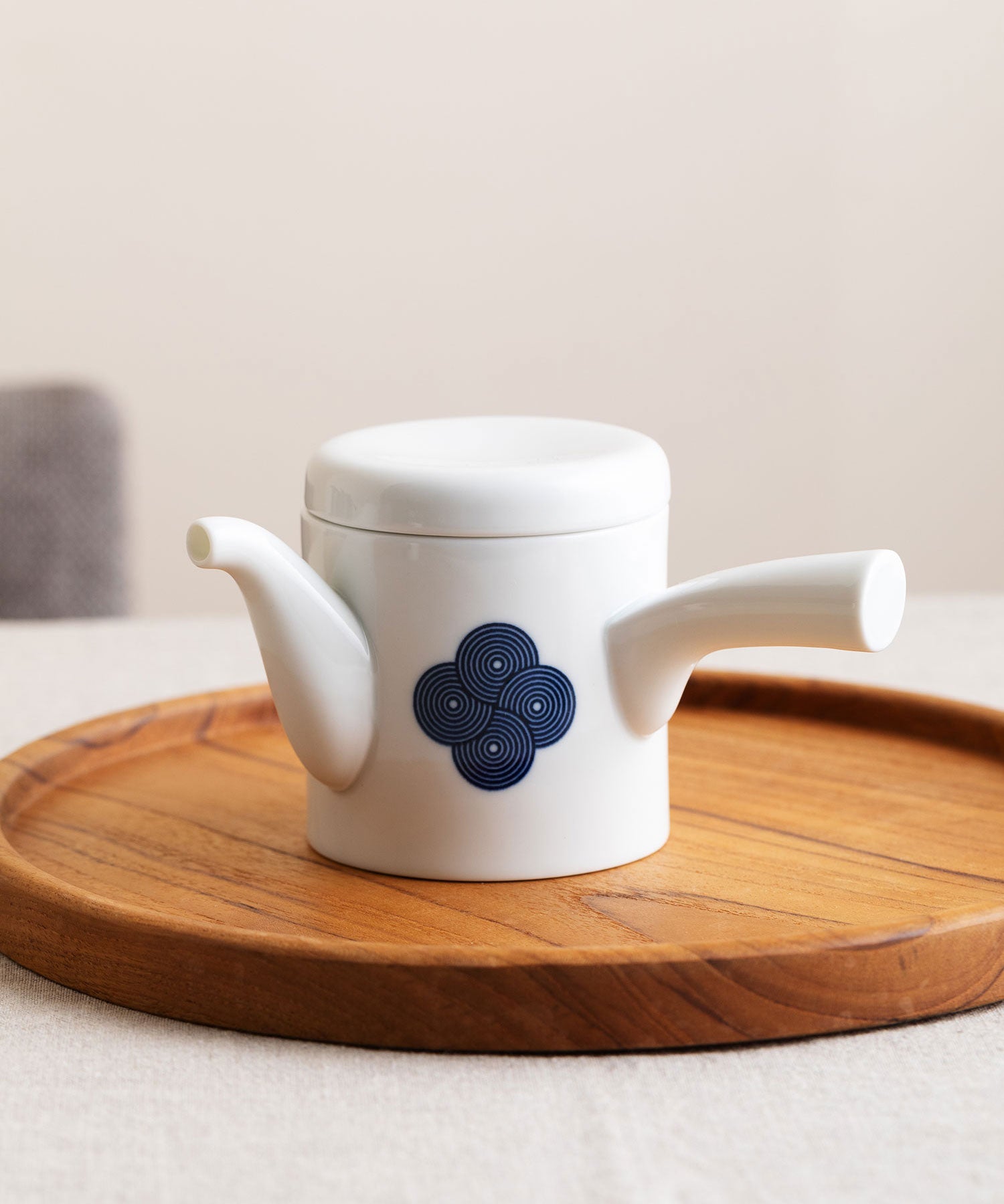 古白磁  染付紋 急須