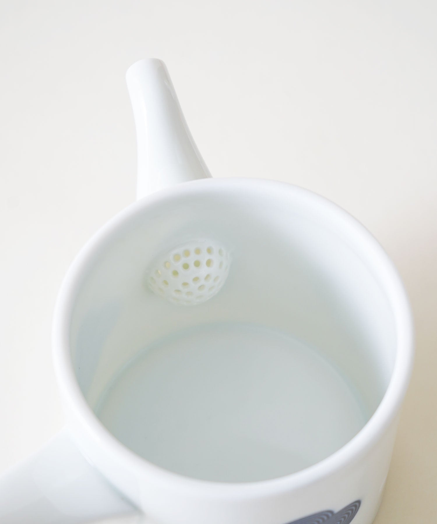 古白磁  染付紋 急須