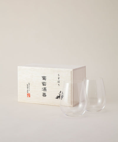 【松徳硝子】 うすはり 葡萄酒器ボルドー箱