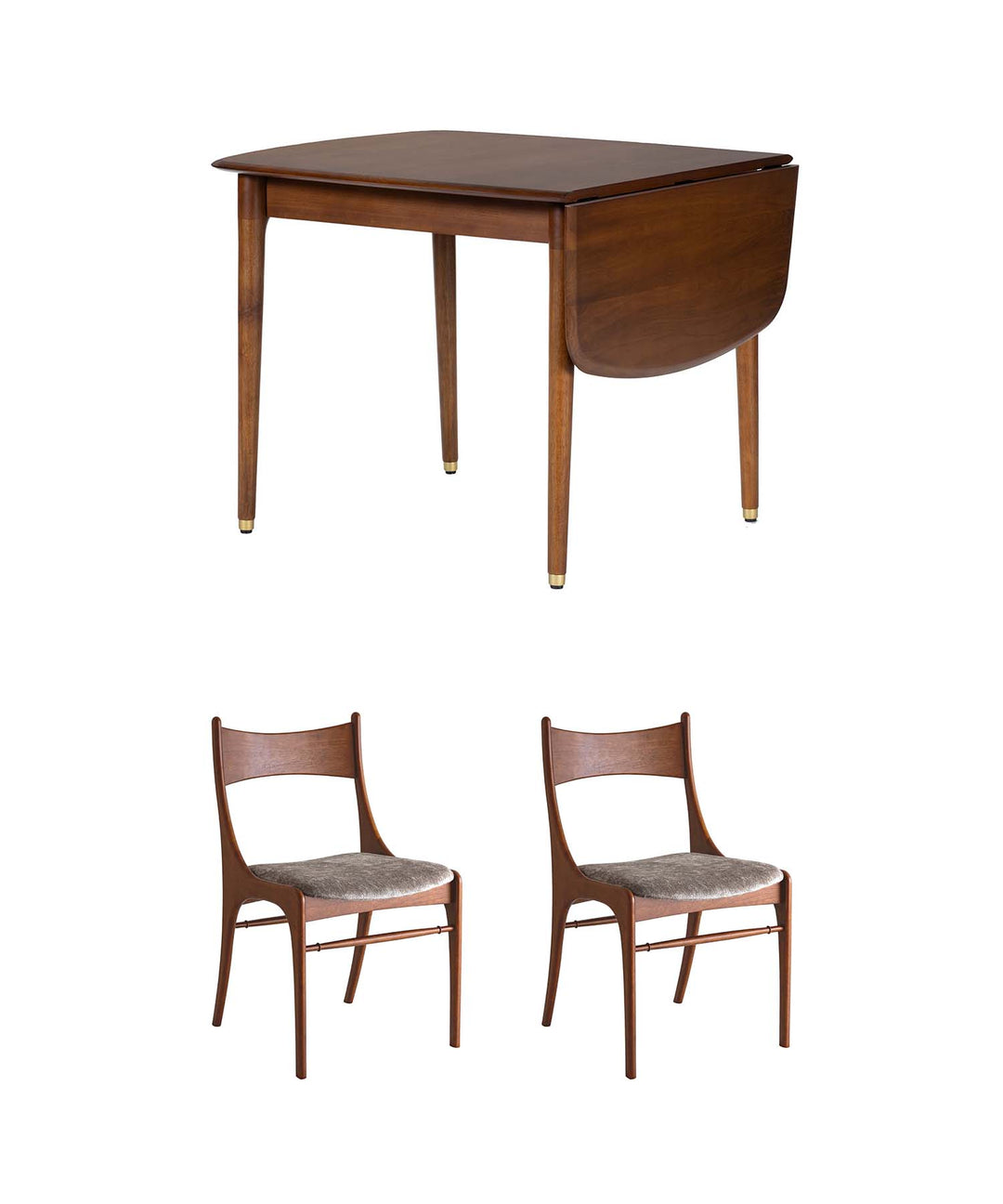 JULIE ラウンドエクステンションダイニングセット｜ミッドセンチュリー