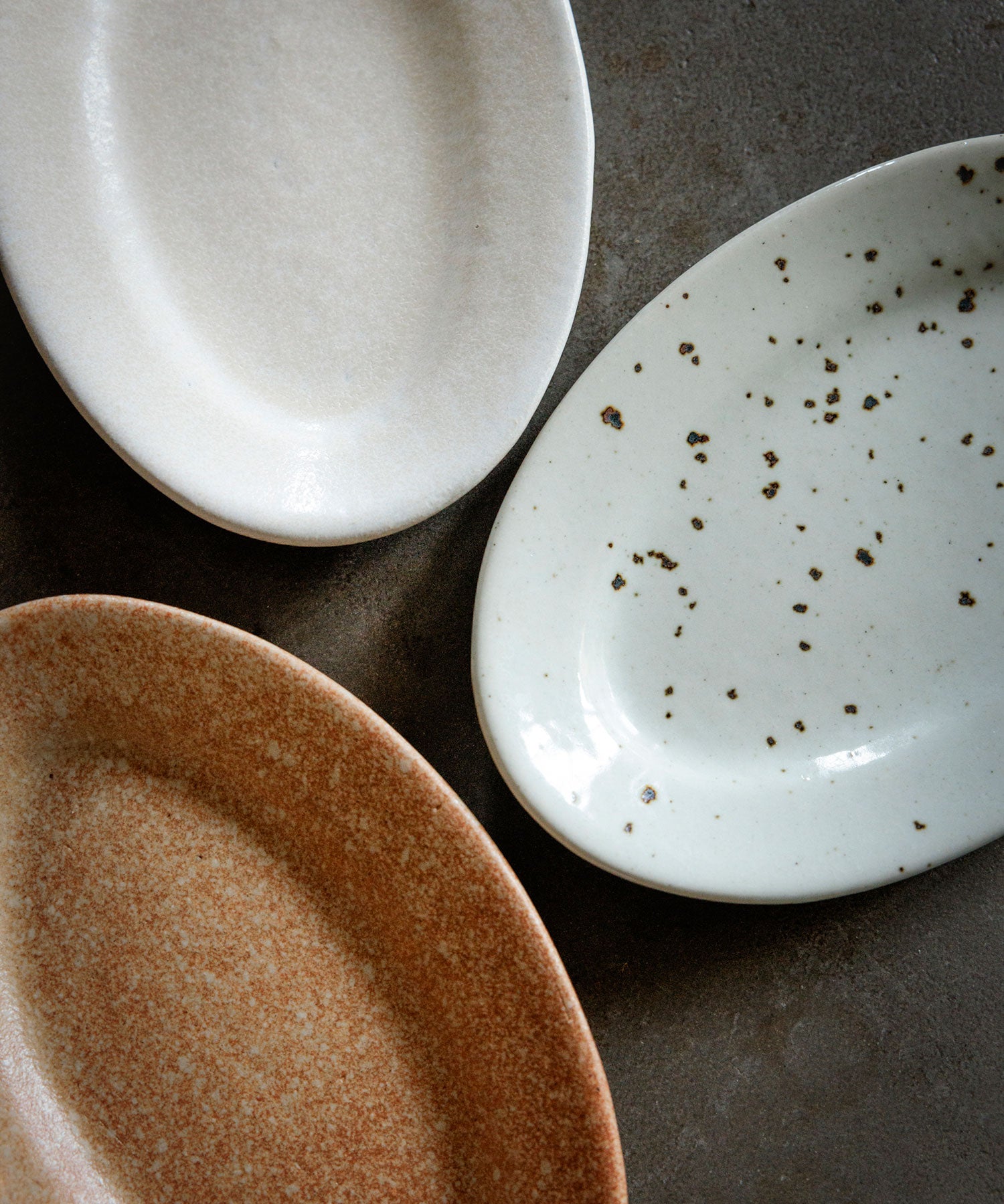 信楽焼　オーバル皿