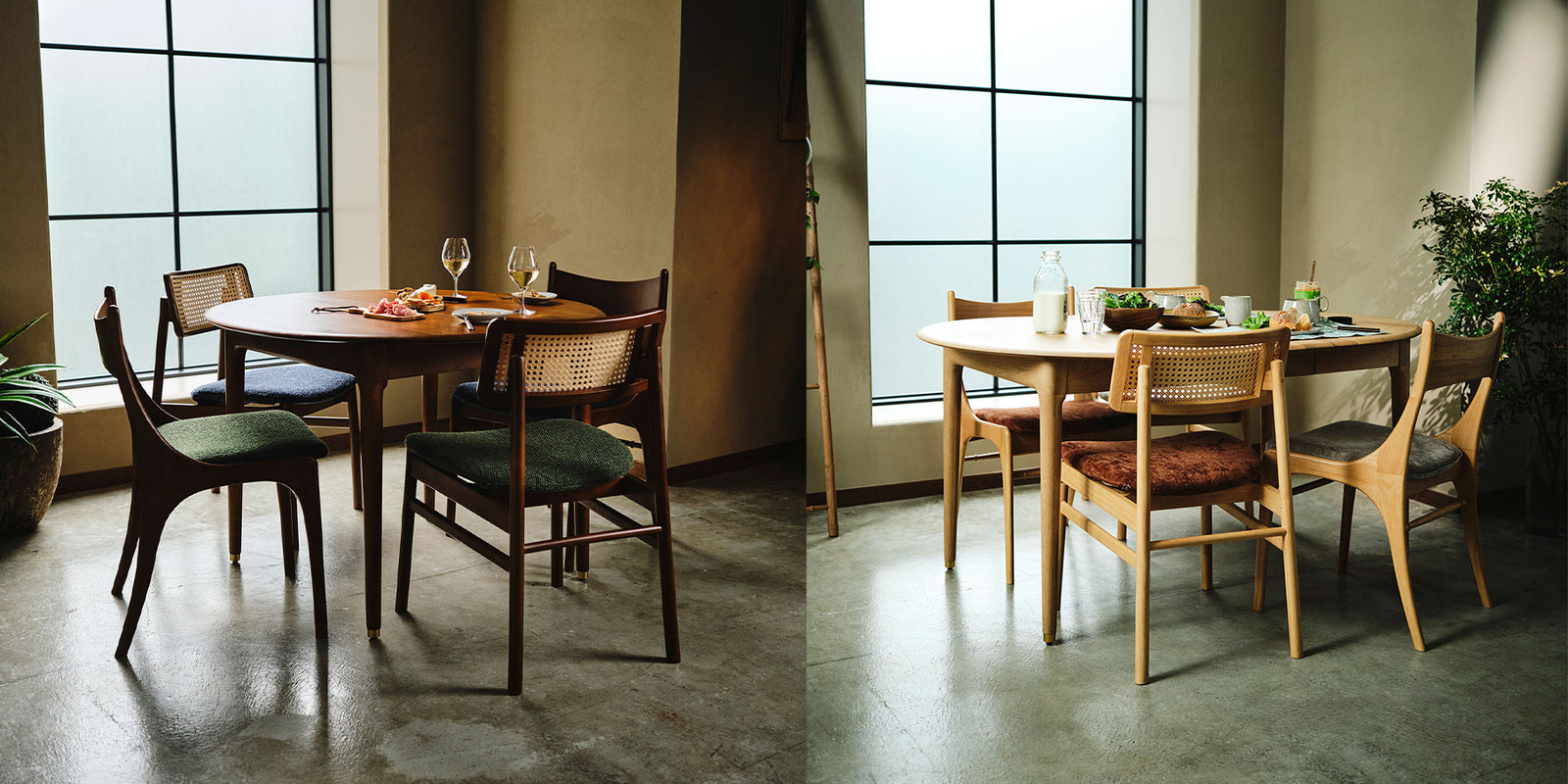 ダイニングは椅子で個性を！ ecruxe 「BELTA CHAIR」・「CARINA CHAIR