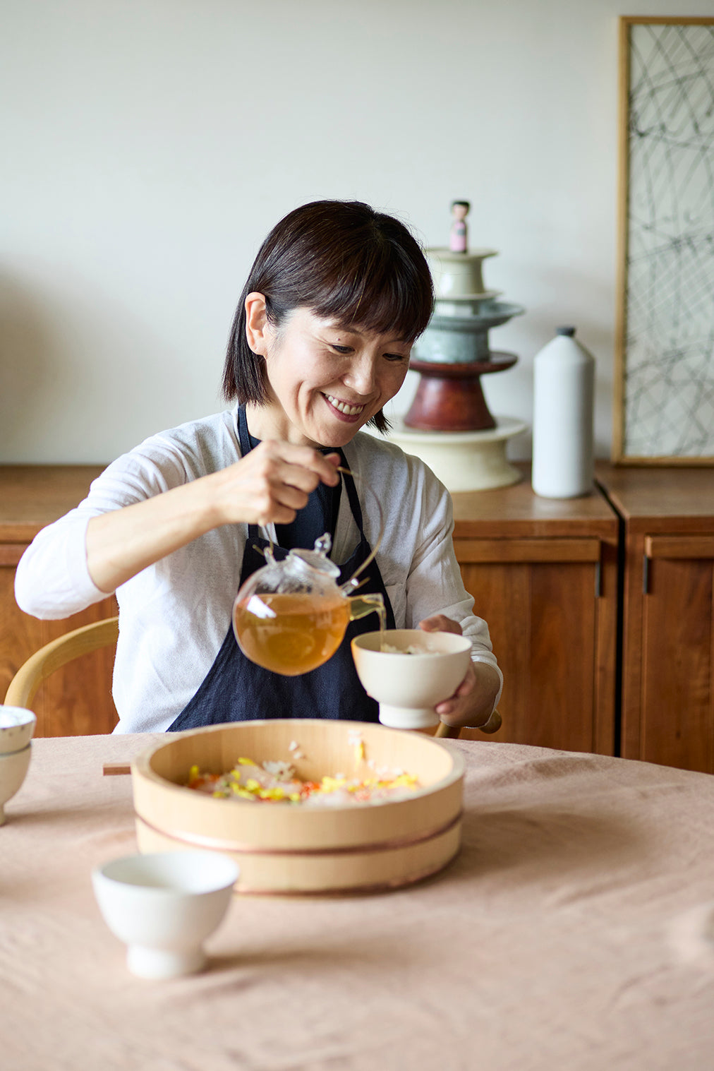 ワタナベマキのおいしい道具〈山一のすし飯台で作る〉「お祝いの日の
