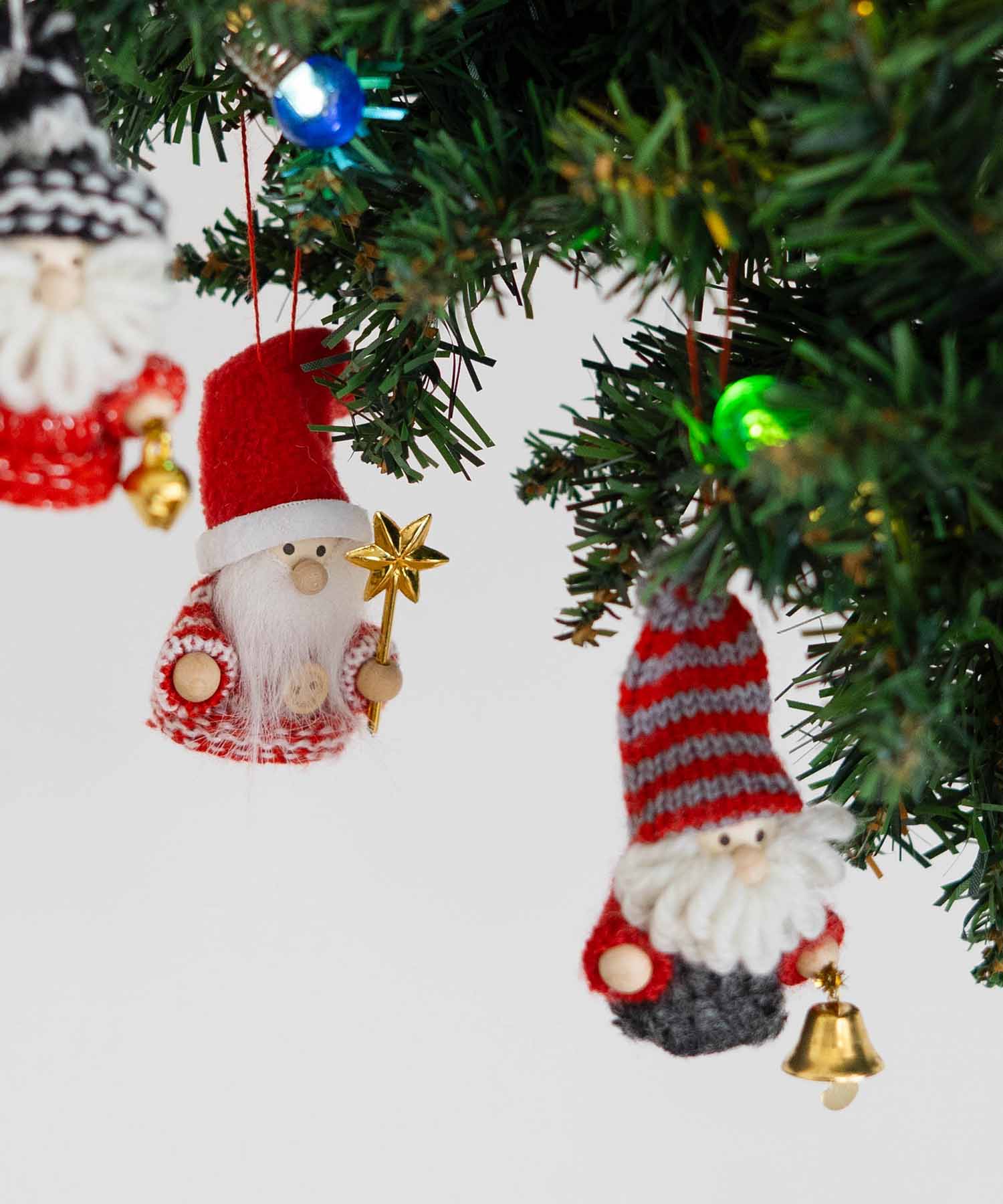 ノースクリスマスオーナメント ニットサンタ（3個セット）