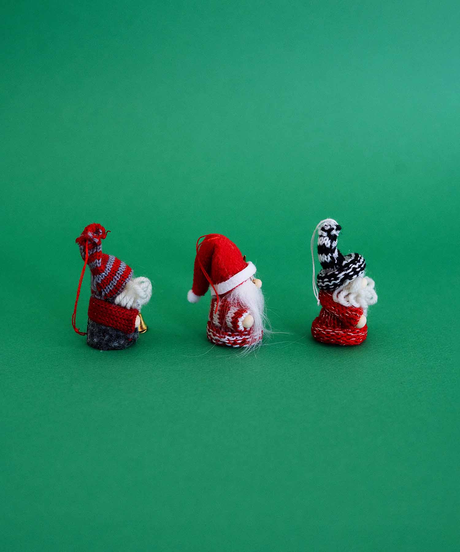 ノースクリスマスオーナメント ニットサンタ（3個セット）