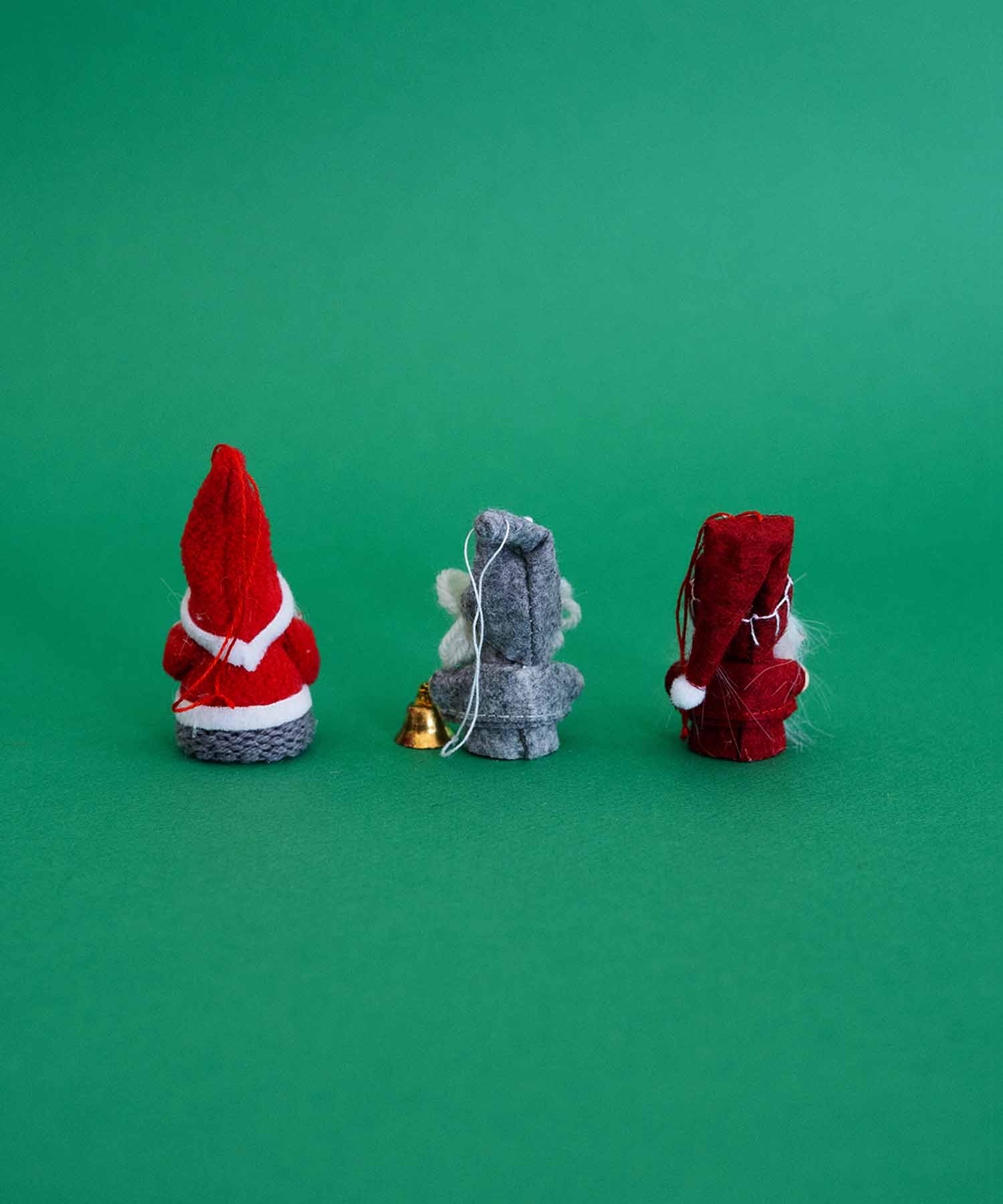 ノースクリスマスオーナメント コーンハットサンタ（3個セット）