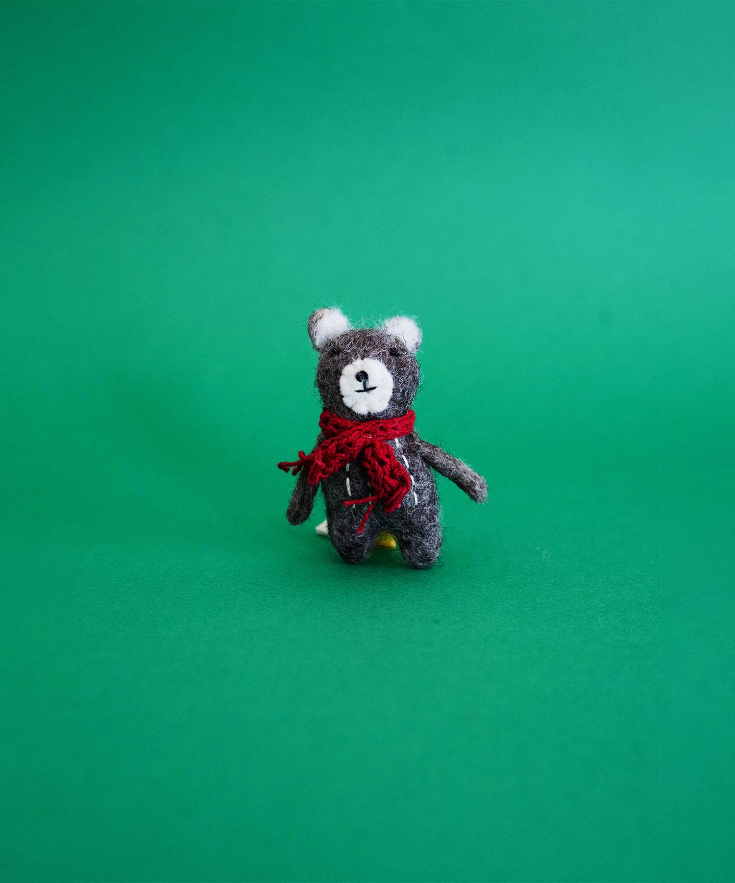 フェルトオーナメント クママフラー