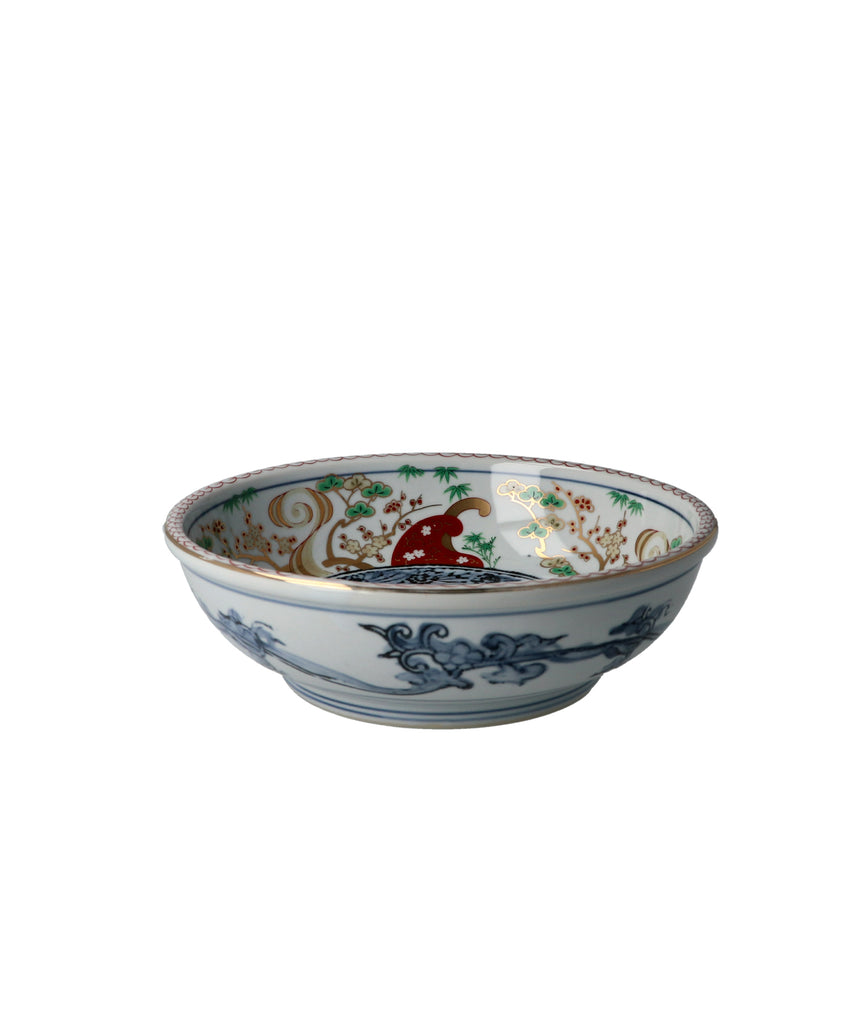 錦松竹梅 取鉢 — 縁起の良い和柄が映える実用的で上品な美濃焼