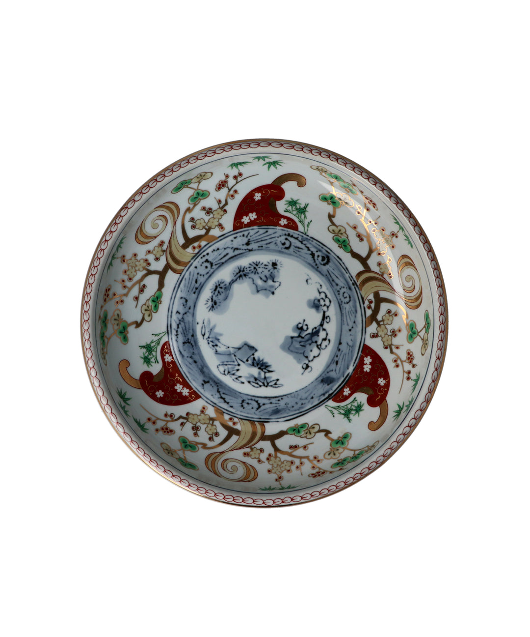 錦松竹梅 盛鉢— 縁起の良い模様が美しい和食に映える美濃焼鉢