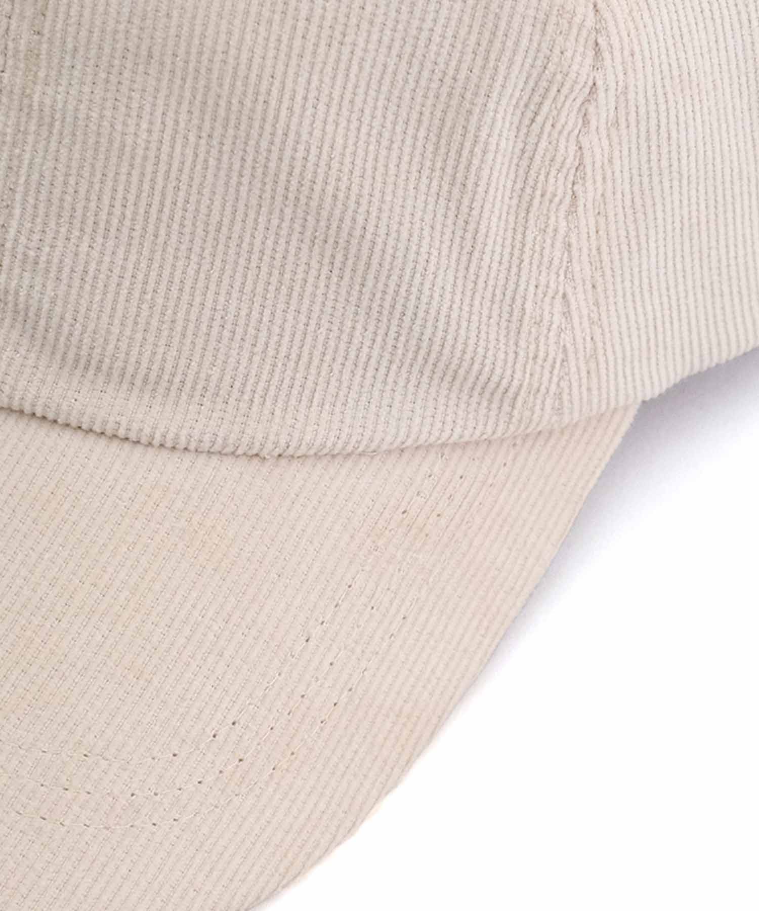 コーデュロイリボンキャップ