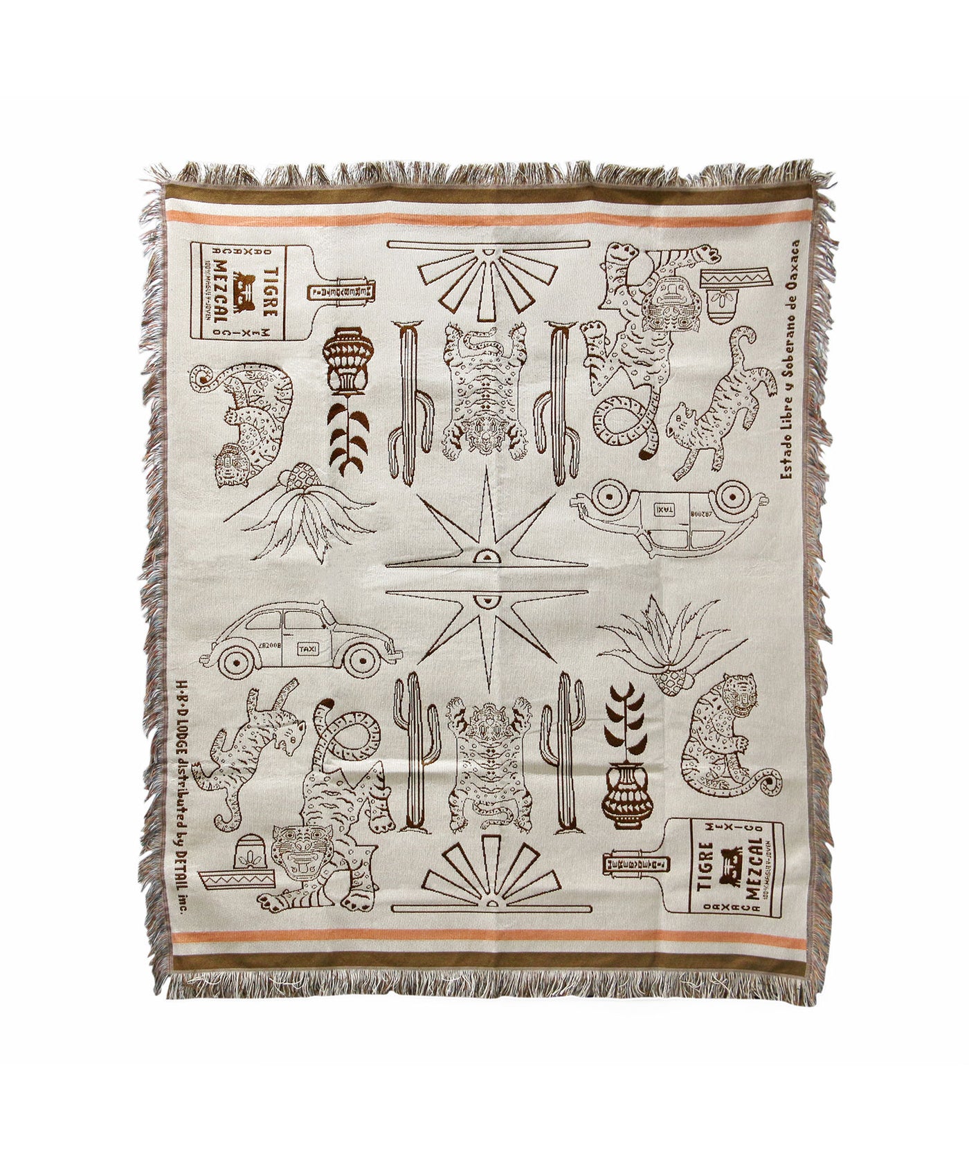 OAX THROWKET Tiger and more Cream