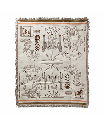 OAX THROWKET Tiger and more Cream