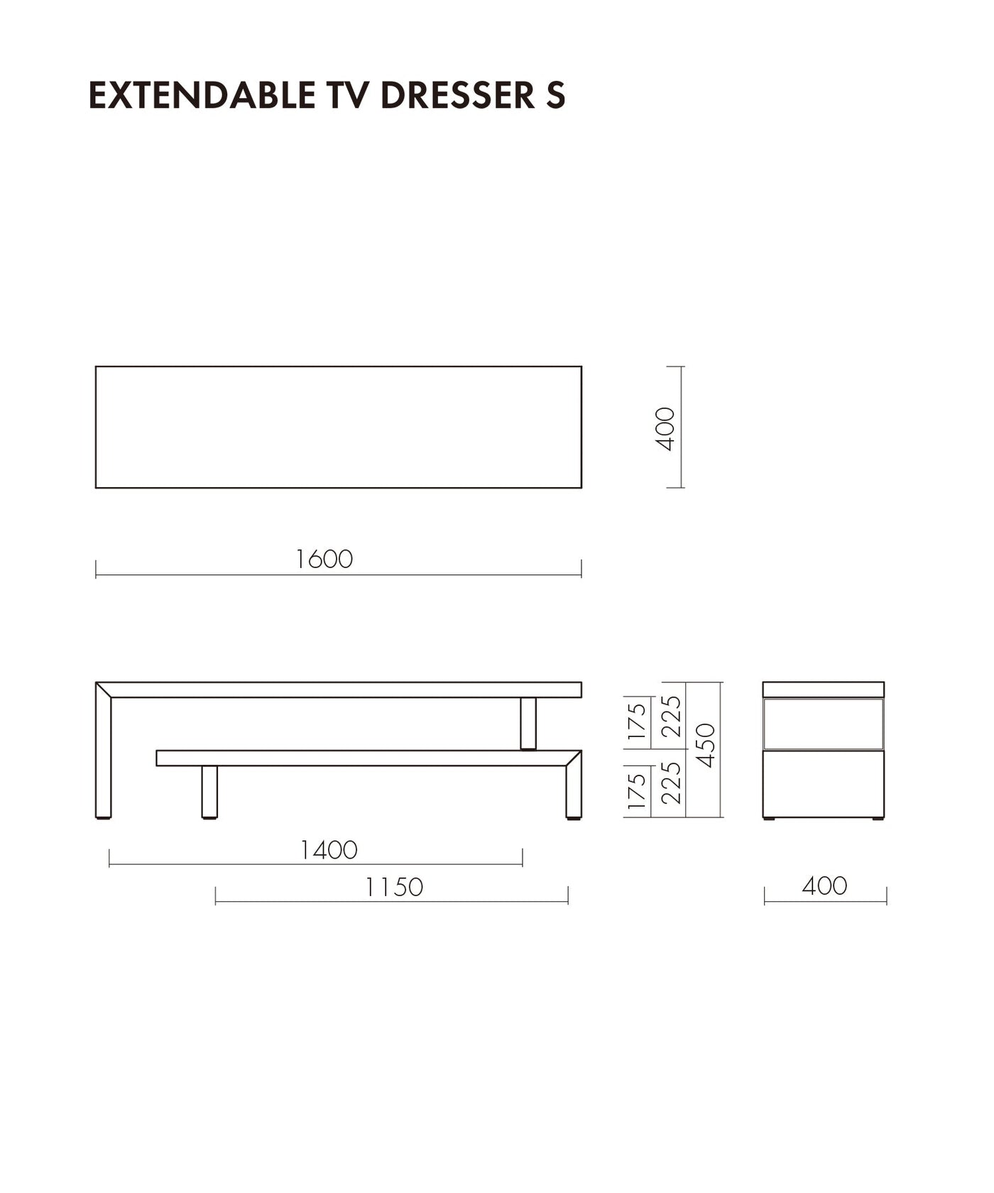 【再値下げ】EXTENDABLE TV DRESSER S