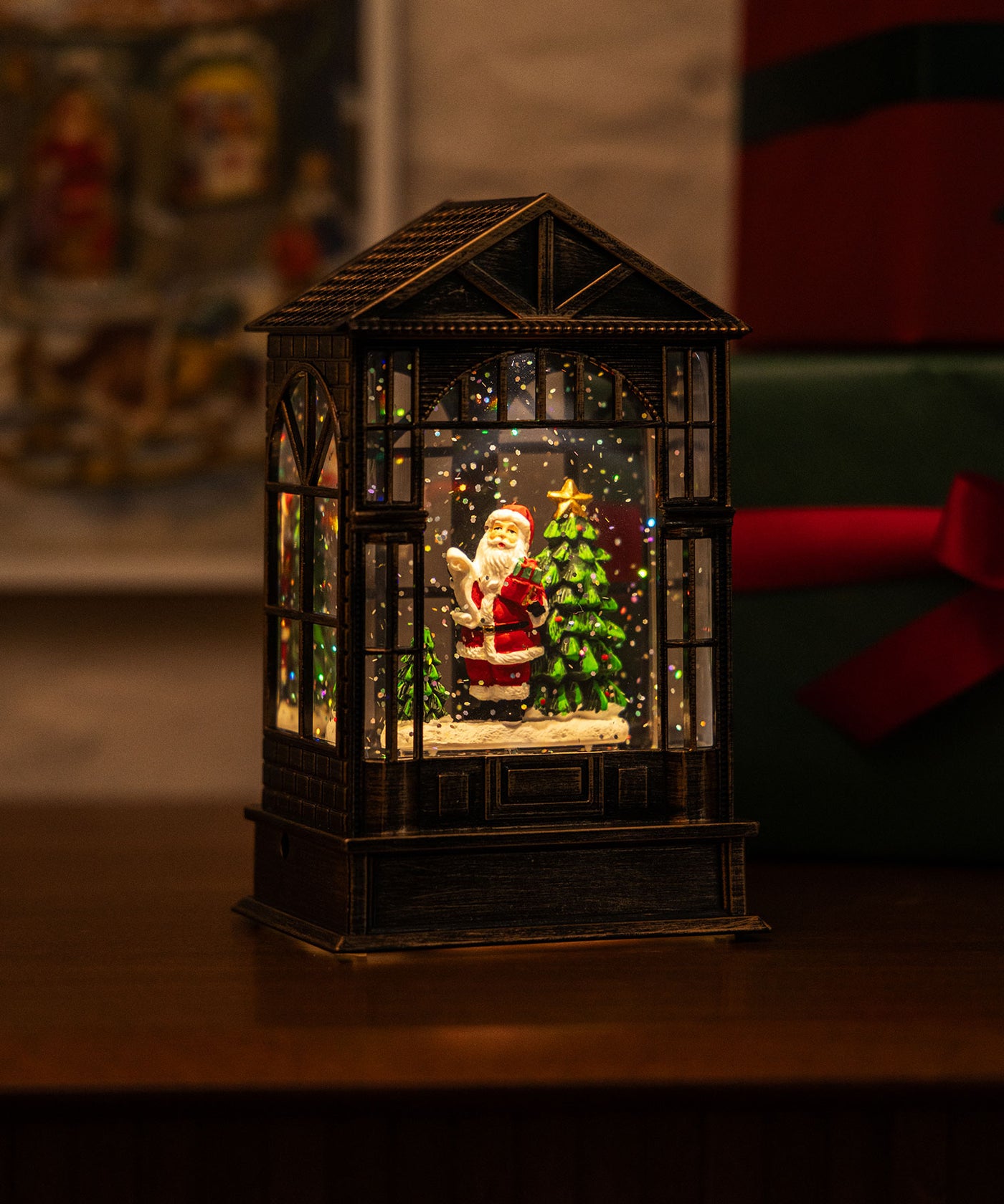 スノーイングハウスライトスタンド サンタ