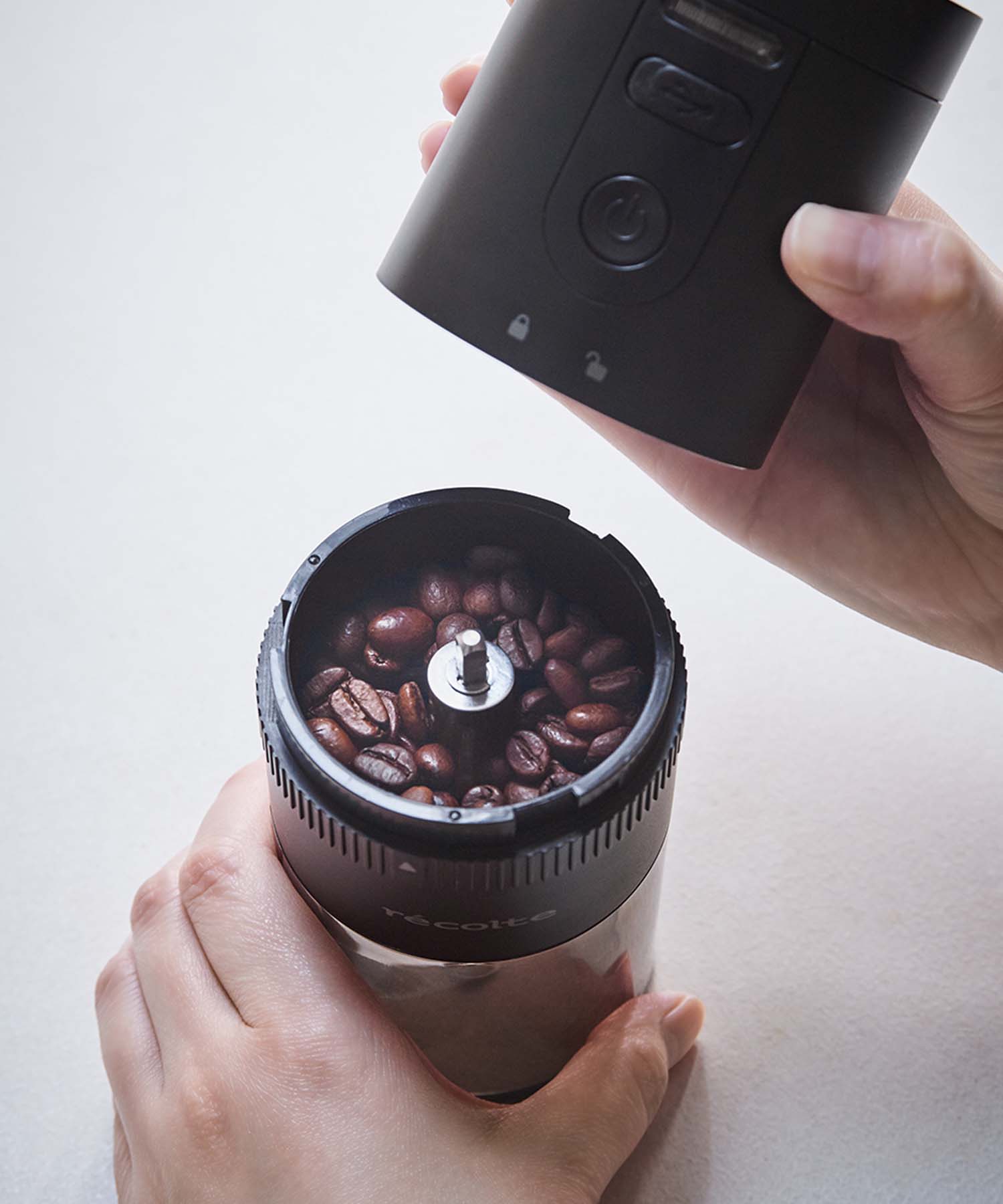コードレスコーヒーグラインダー ブラック
