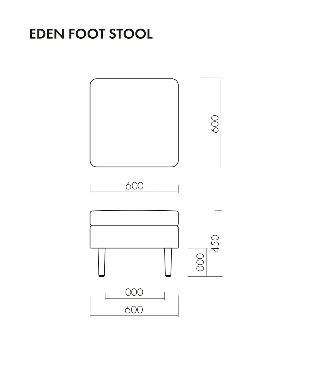 HALO（ハロー）】EDEN FOOT STOOL｜PANAMASOFAと合わせて使える