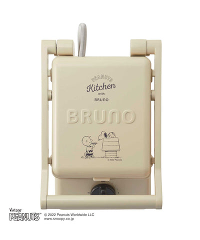 【OUTLET商品※箱色褪せあり】BRUNO（ブルーノ）PEANUTSグリルサンドメーカー　シングル