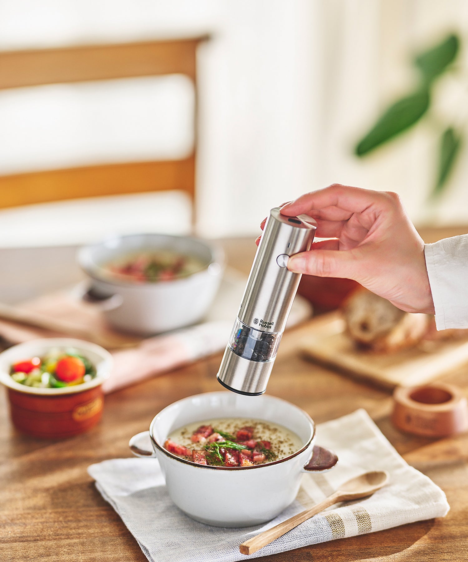 Russell Hobbs 充電式ペッパーミル 7942JP 2個セット RUSSELL HOBBS (365日出荷)( 充電式ミル ソルト＆ペッパー ミニ