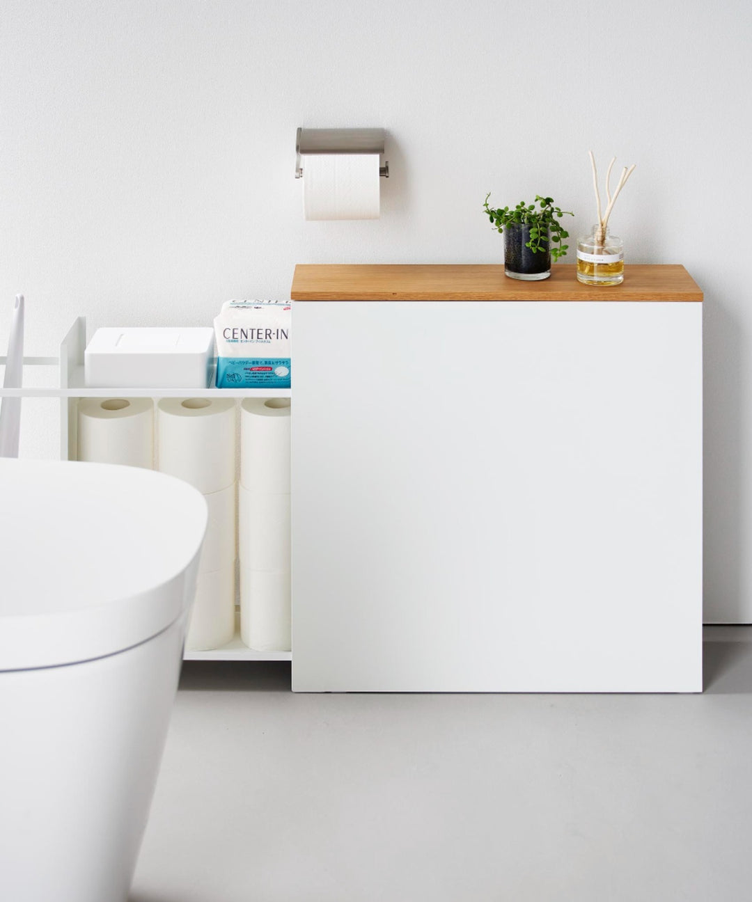 tower 隠せるトイレ引き出し収納｜タワー 山崎実業 幅14cm スリム 大