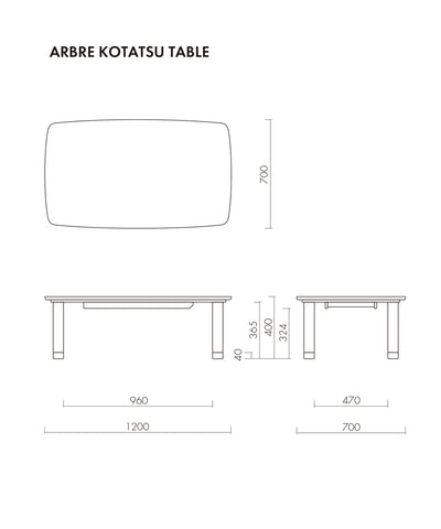 ARBRE KOTATSU TABLE