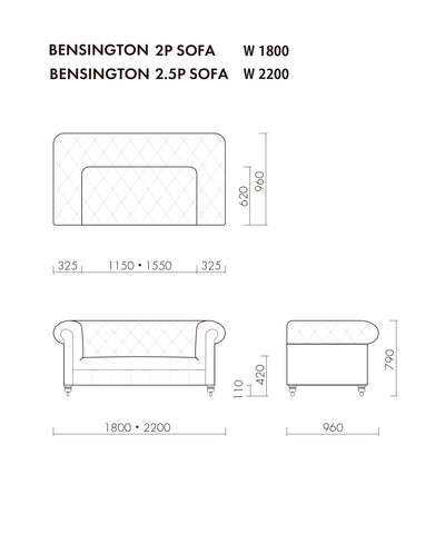 【受注生産品】 BENSINGTON 2.5P SOFA VELVET PATCHWORK BOHEM