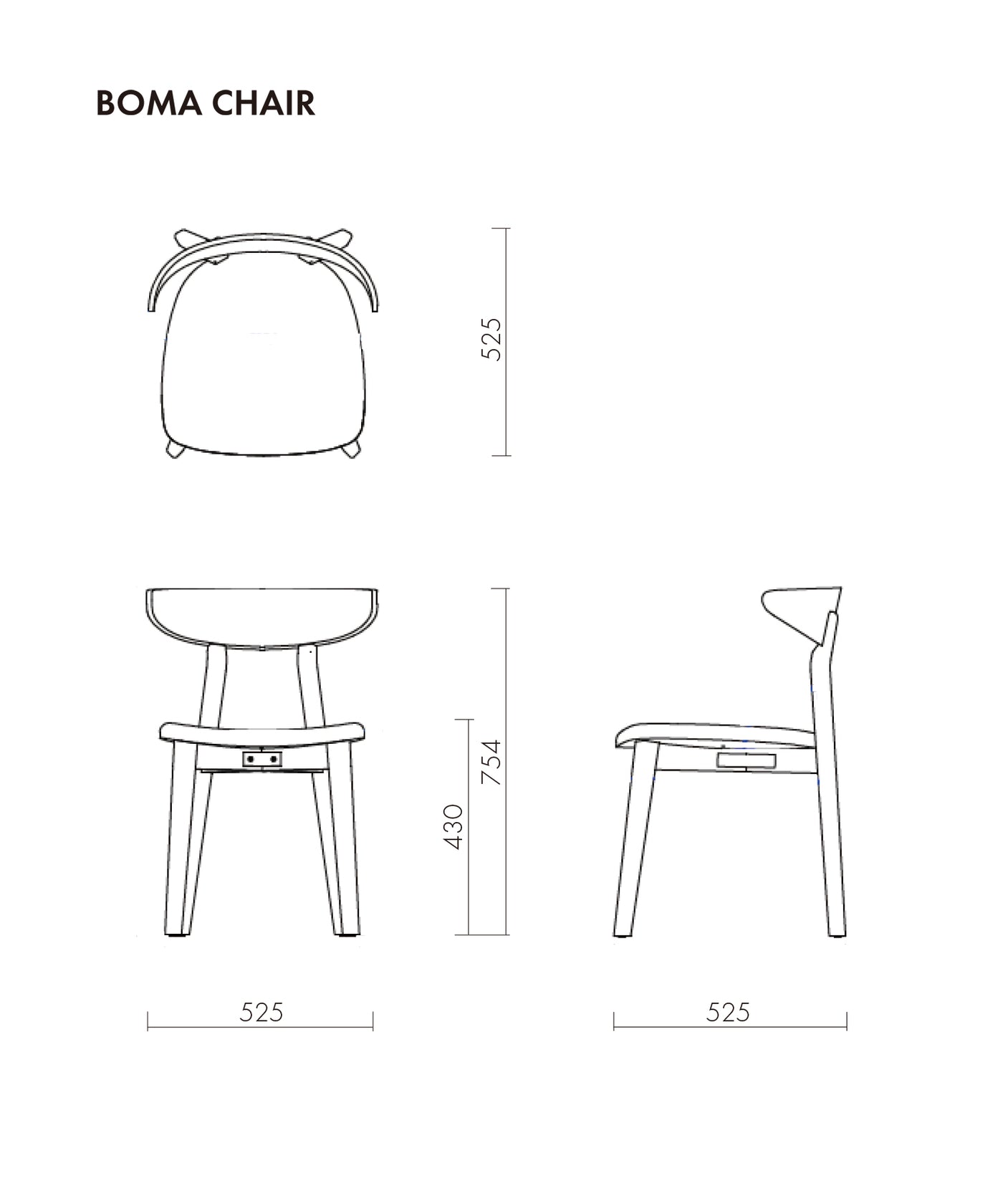 【SQUARE ROOTS（スクエアルーツ）】 BOMA CHAIR LEATHER