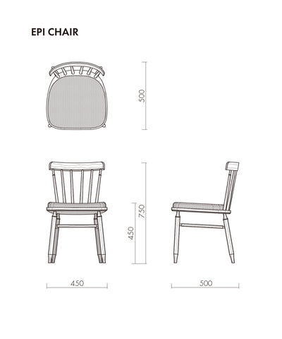 【ecruxe（エクリュクス）】 EPI CHAIR OAK