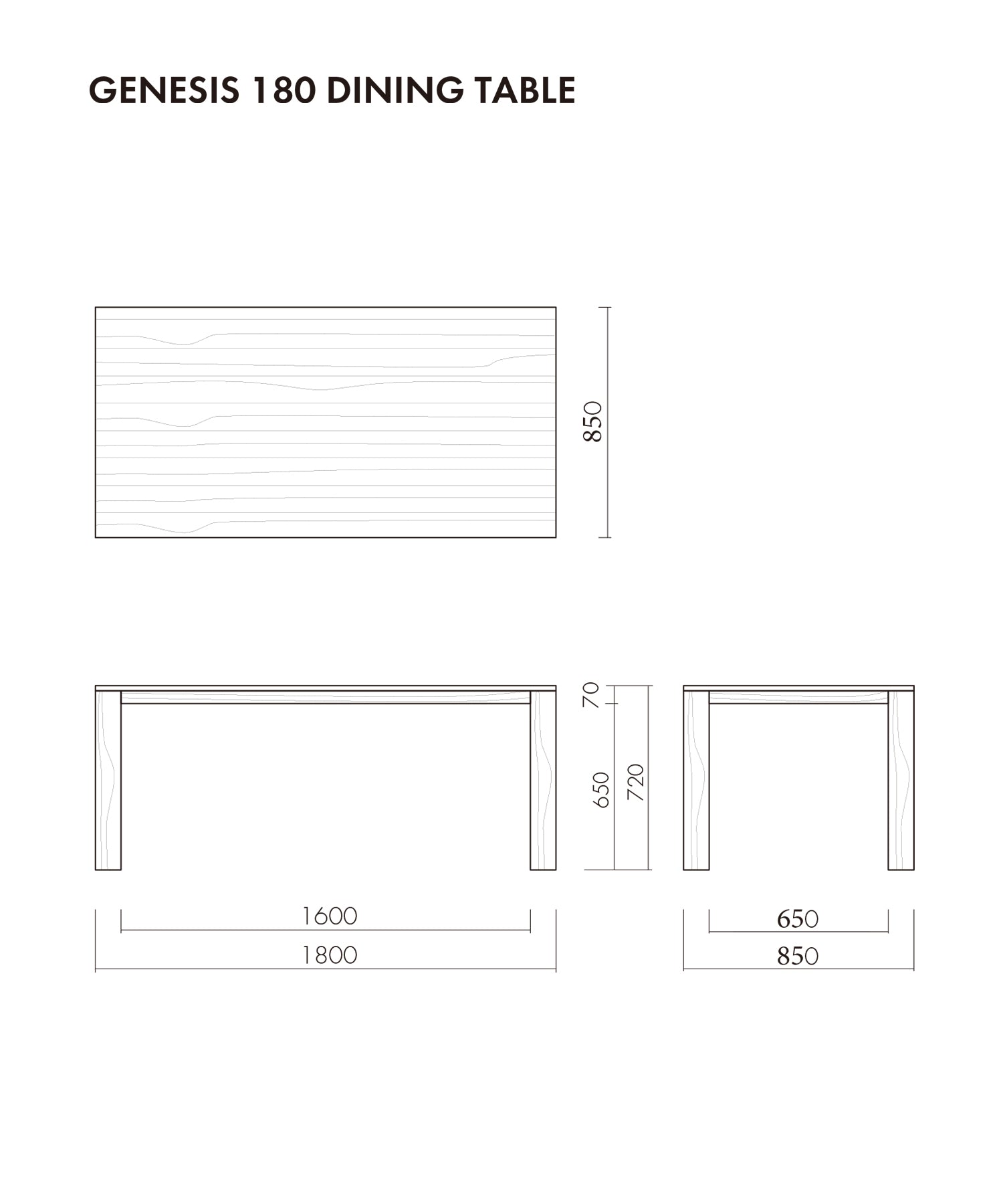 GENESIS 1800 DINING TABLE
