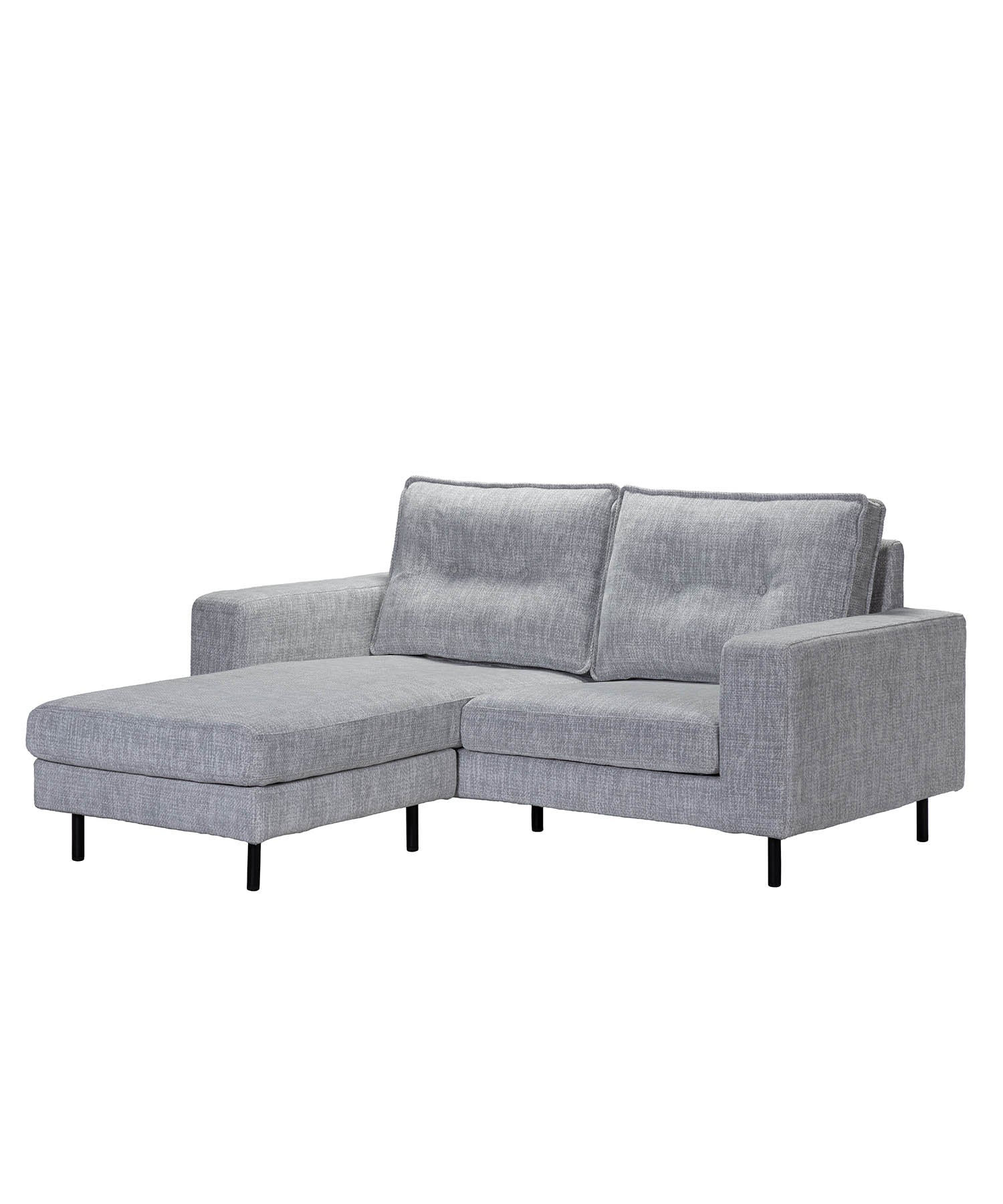 左右どちら側でもシェーズロングソファにできます。