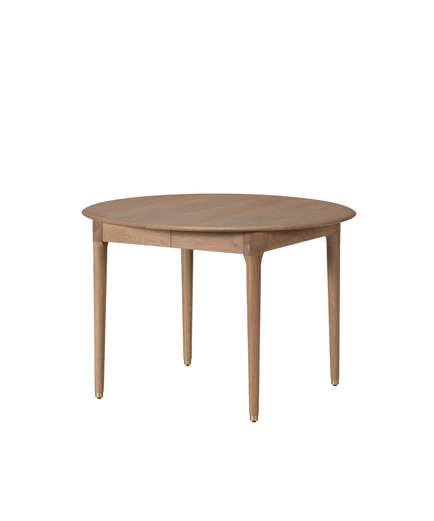 JULIE ROUND EXTENSION DINING TABLE WHITE OAK