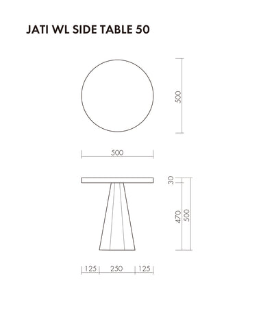 JATI WL SIDE TABLE 500