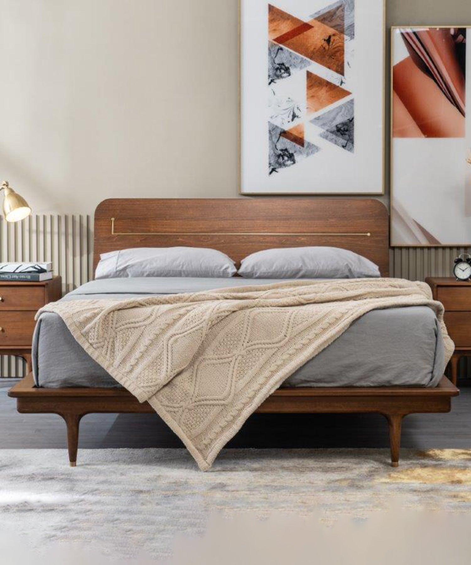 JULIE COPPER DOUBLE BED FRAME