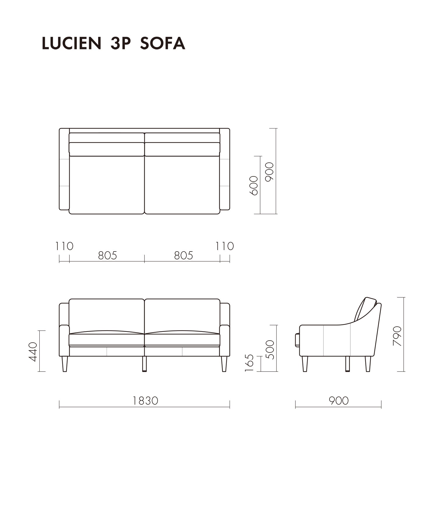 LUCIEN 3P SOFA