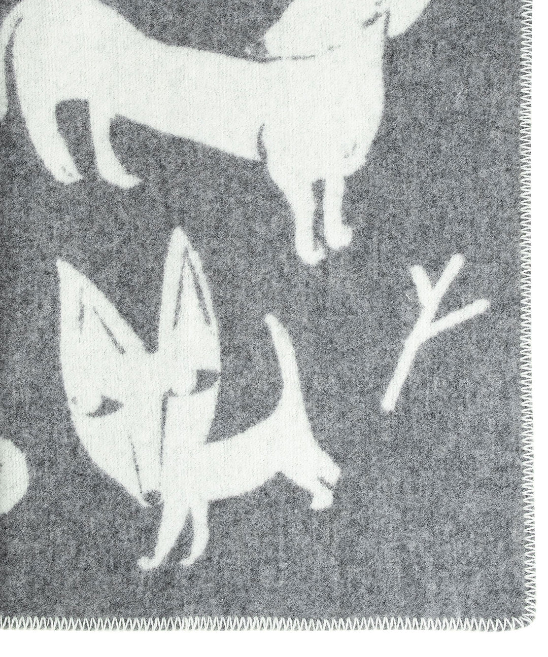 ラプアンカンクリ ウールブランケット コイラプイスト - 犬柄デザイン