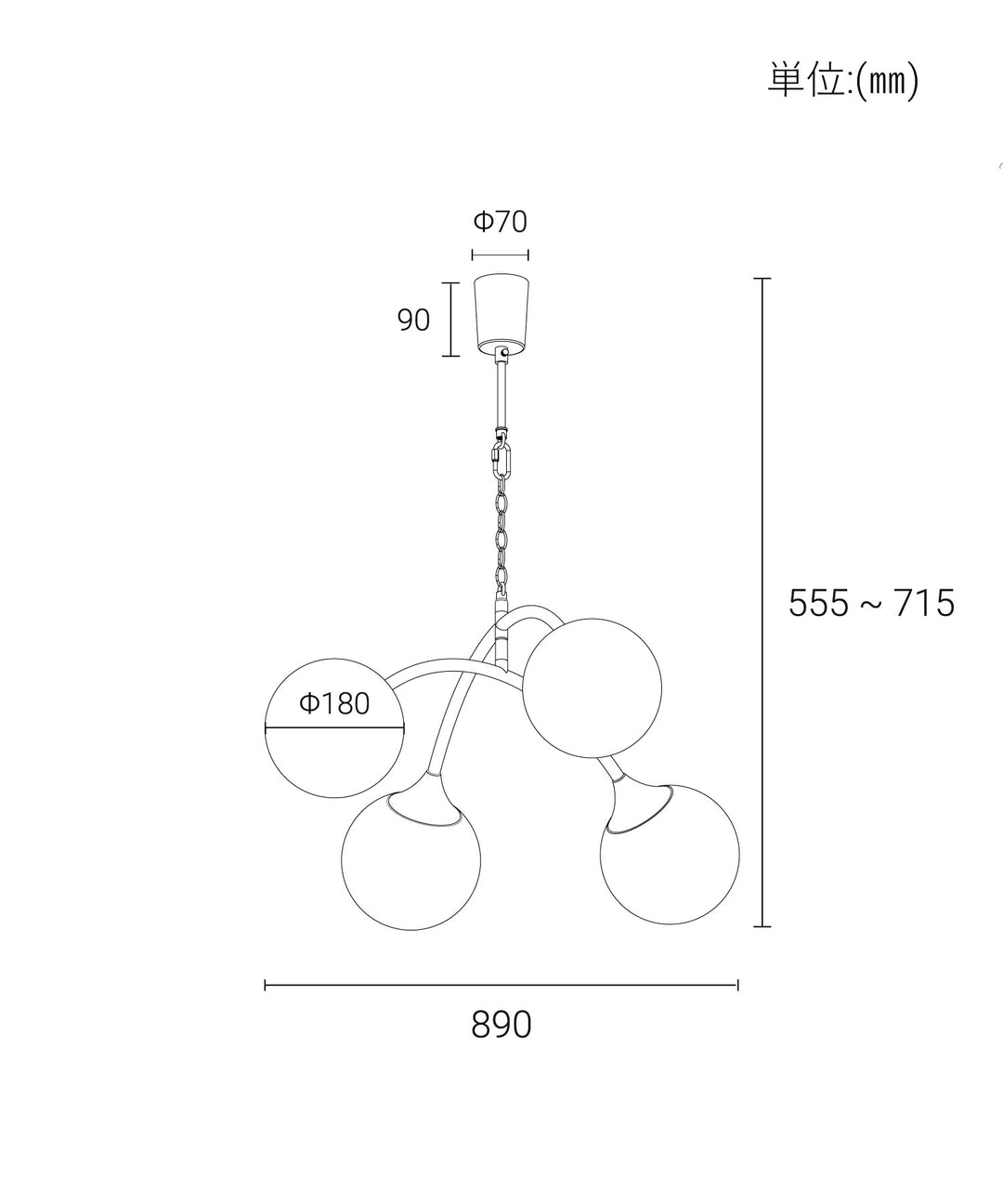 ecruxe 二コルシーリングランプ | 自由にデザインできる回転式の照明