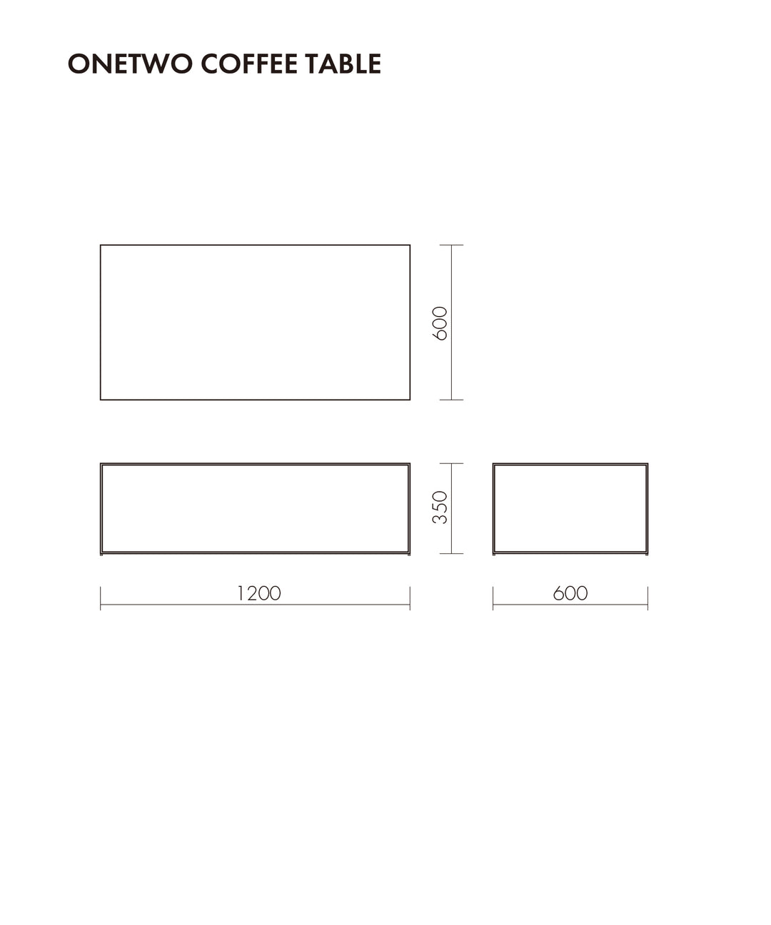 dareels（ダリールズ）ONE TWO COFFEE TABLE｜細いアイアンの脚と