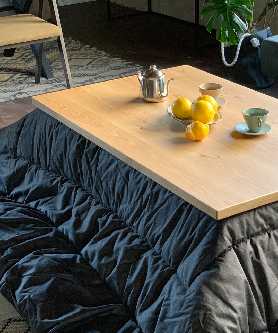 Nichibi Woodworks SAI コタツテーブル - コの字＆4本脚の2WAYデザイン