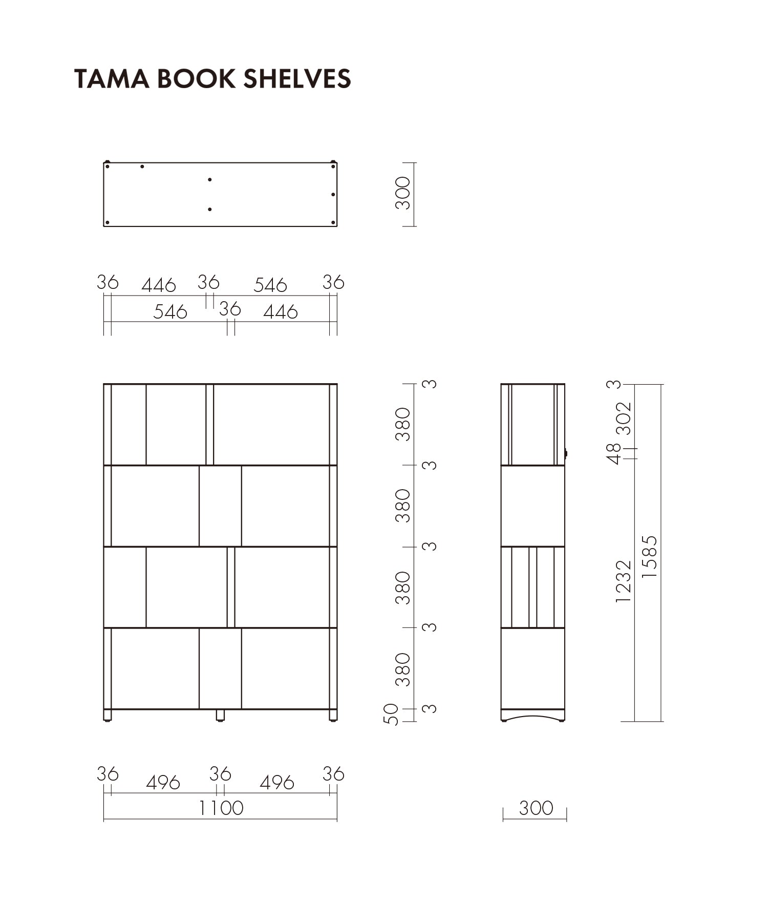 TAMA BOOK SHELVES