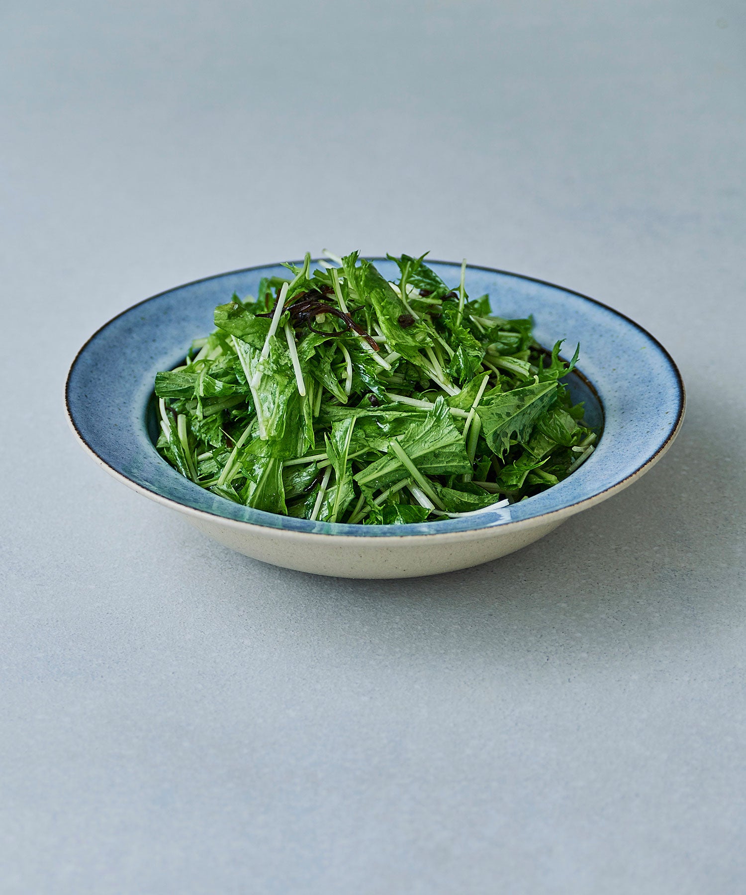 信楽焼 深皿 24cm　青萩