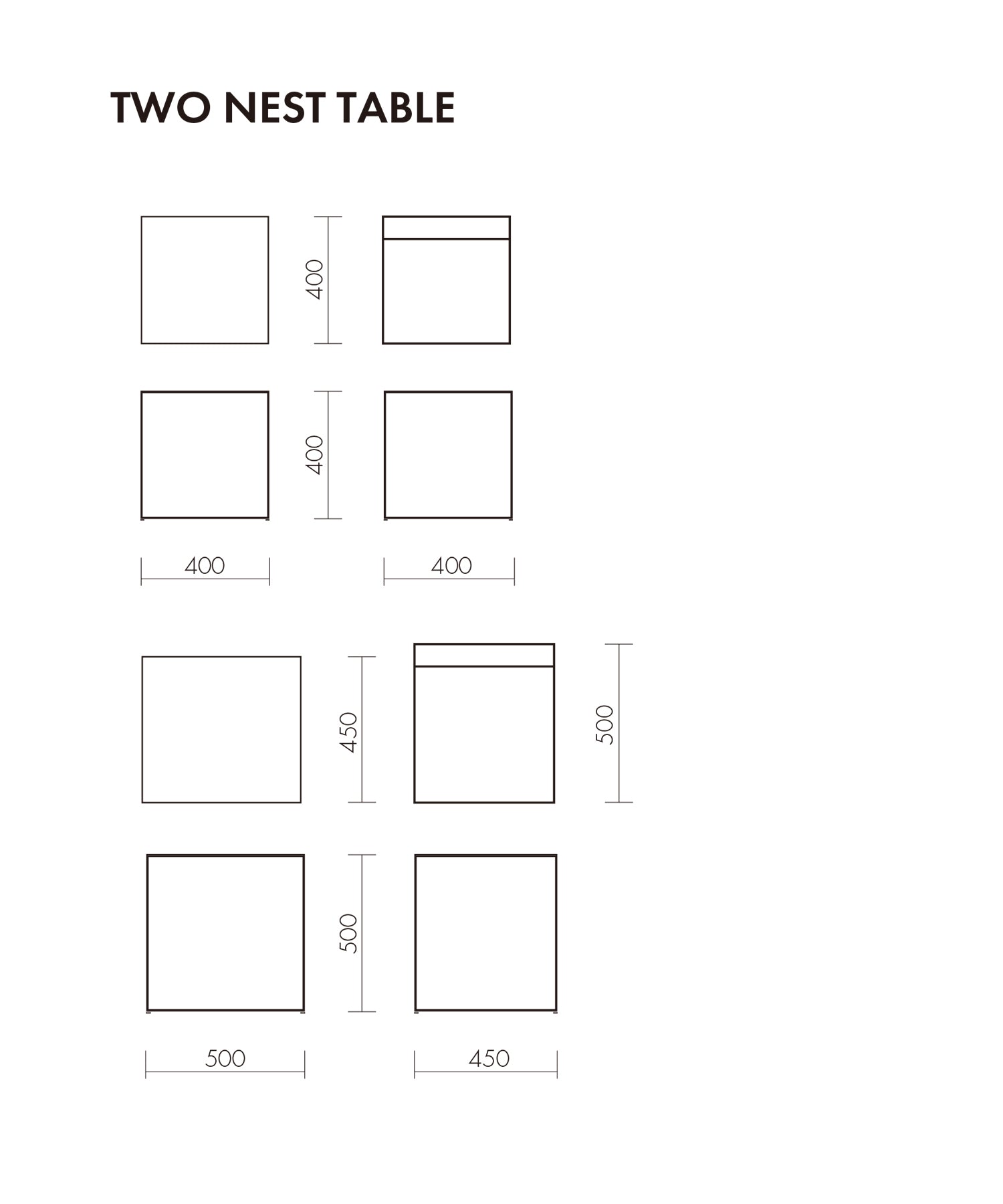 TWO NEST TABLE