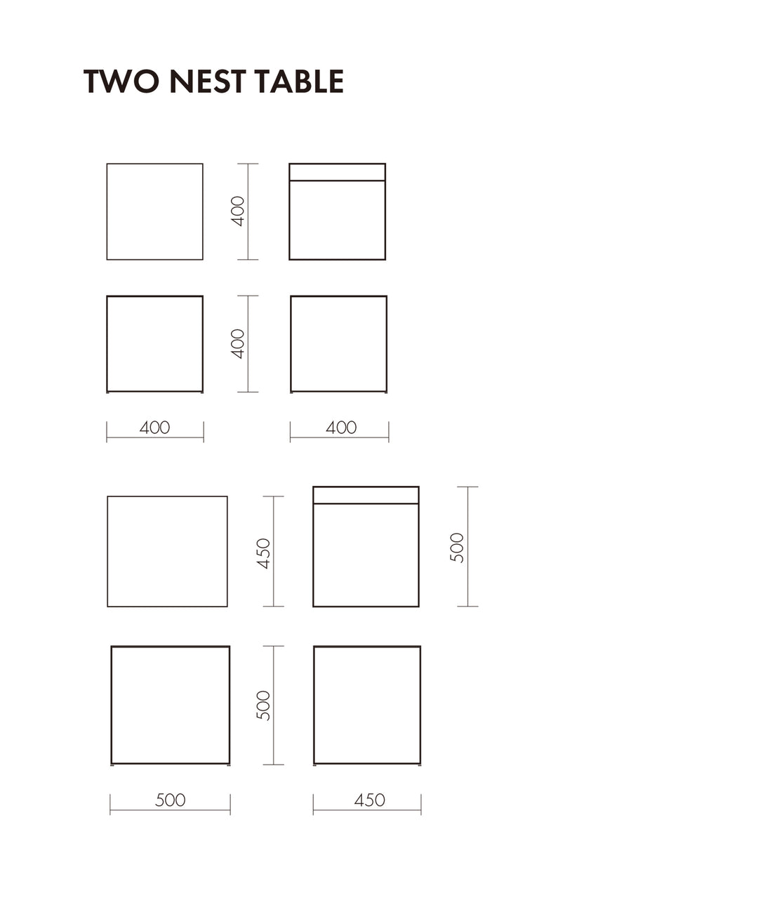dareels（ダリールズ）】 TWO NEST TABLE｜ヴィンテージ感と都会的な