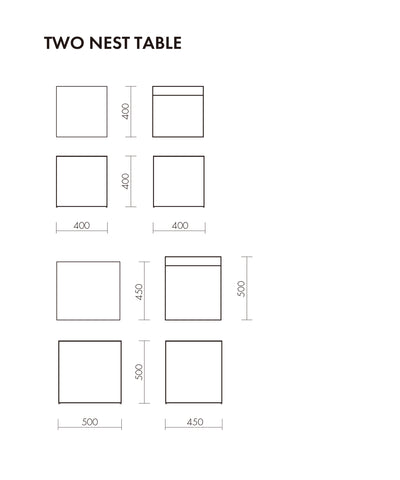TWO NEST TABLE