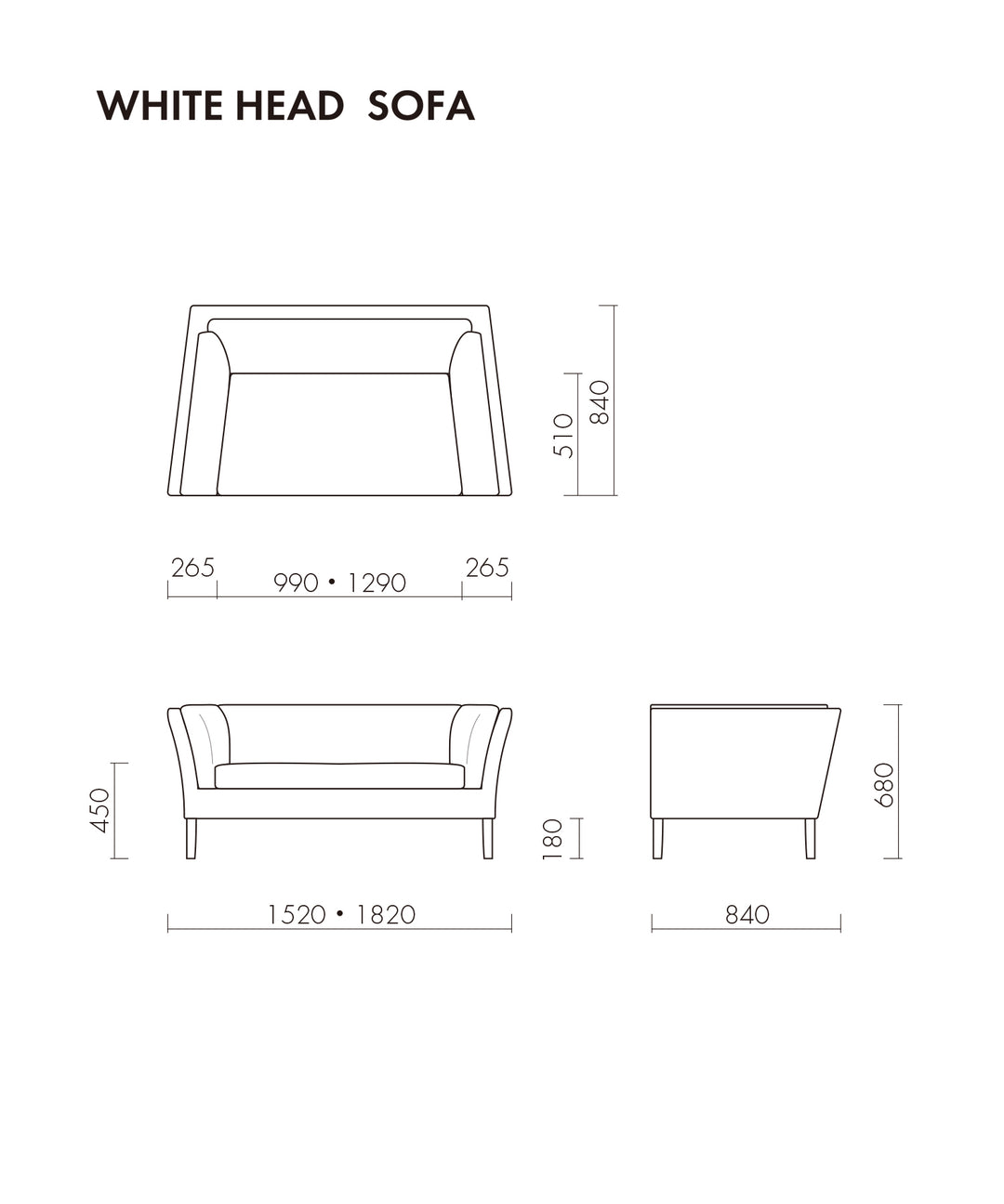 HALO(ハロー)WHITE HEAD 3P SOFA レザーソファ 3人掛け HALO(ハロー)WHITE HEAD 3P SOFA レザーソファ 3人掛け